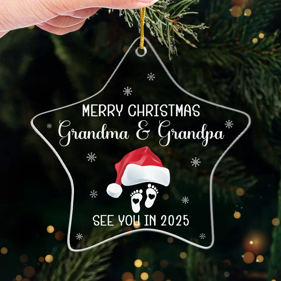 Our Tiny Miracle - Family Personalized Custom Ornament - Acrylic Custom Shaped - Christmas Gift For Family Members, Pregnancy - Image 4