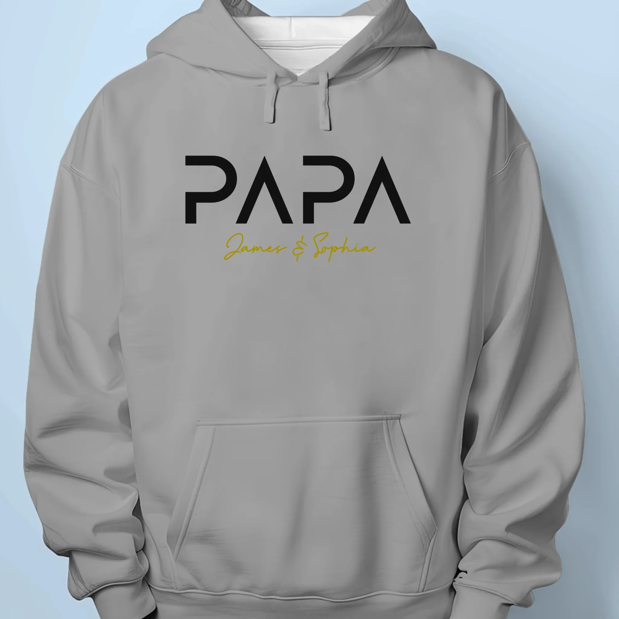 Papa Mode On - Family Personalized Custom Unisex T-shirt, Premium T-shirt, Hoodie -  Father's Day, Gift For Dad, Grandpa - Image 7
