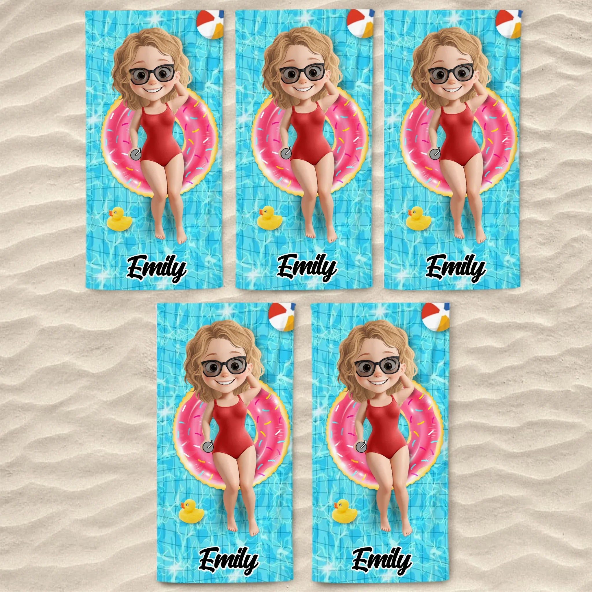 Paradise Found - Bestie Personalized Custom Beach Towel - Summer Vacation Gift, Birthday Pool Party Gift For Best Friends, BFF, Sisters - Image 10