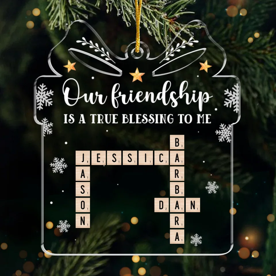 Partners In Crime And In Fun - Bestie Personalized Custom Ornament - Acrylic Custom Shaped - Christmas Gift For Best Friends, BFF, Sisters - Image 2