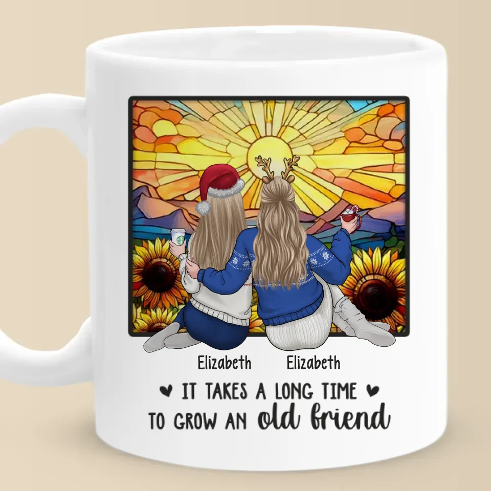 Partners In Crime, Forever And Always - Bestie Personalized Custom Mug - Christmas Gift For Best Friends, BFF, Sisters - Image 2