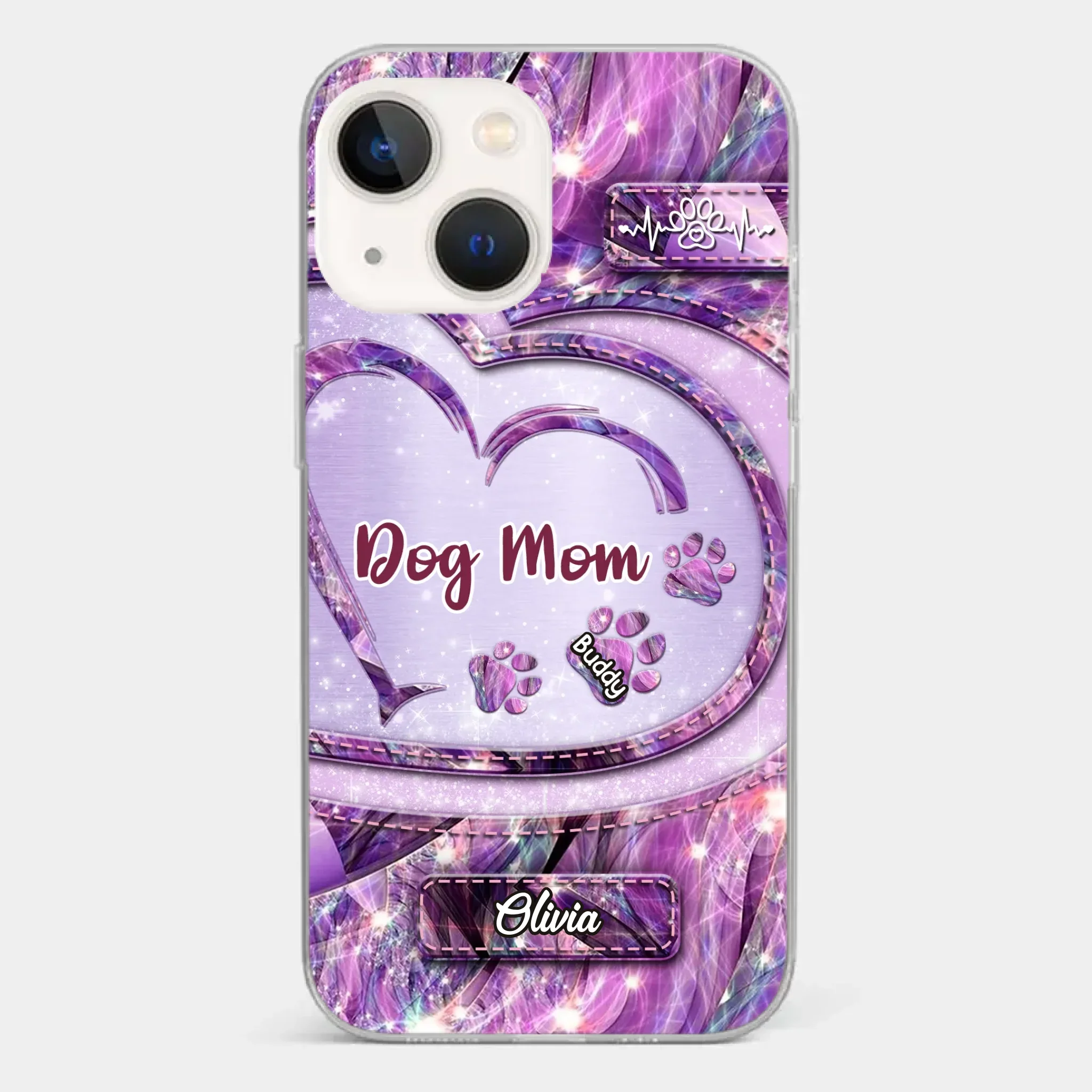 Paw Prints On My Heart - Dog Personalized Custom Clear Phone Case - Gift For Pet Owners, Pet Lovers - Image 14
