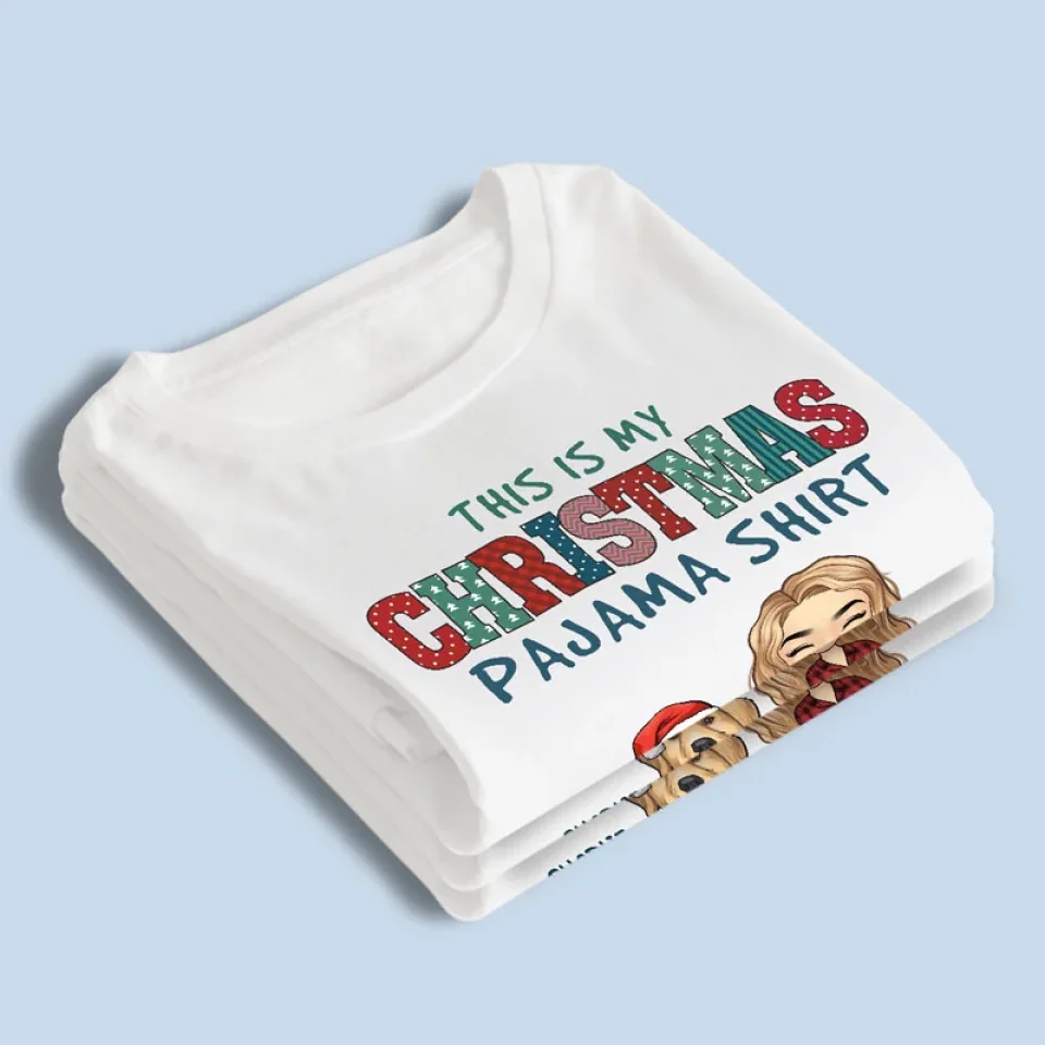 Paw-Sitive Vibes This Christmas - Dog & Cat Personalized Custom Unisex T-shirt, Premium T-shirt, Hoodie - Christmas Gift For Pet Owners, Pet Lovers - Image 4