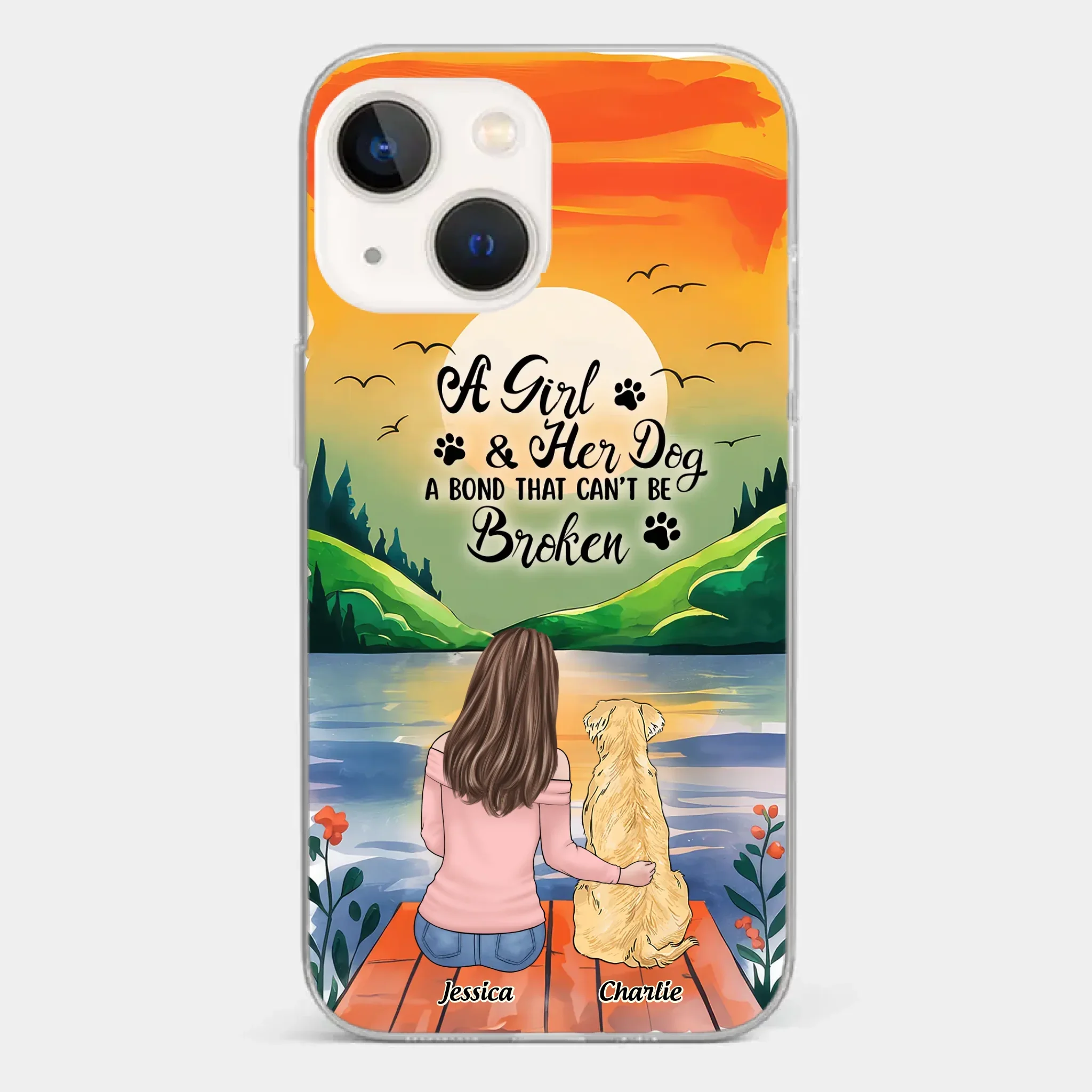 Paw-some Love - Dog Personalized Custom Clear Phone Case - Gift For Pet Owners, Pet Lovers - Image 13