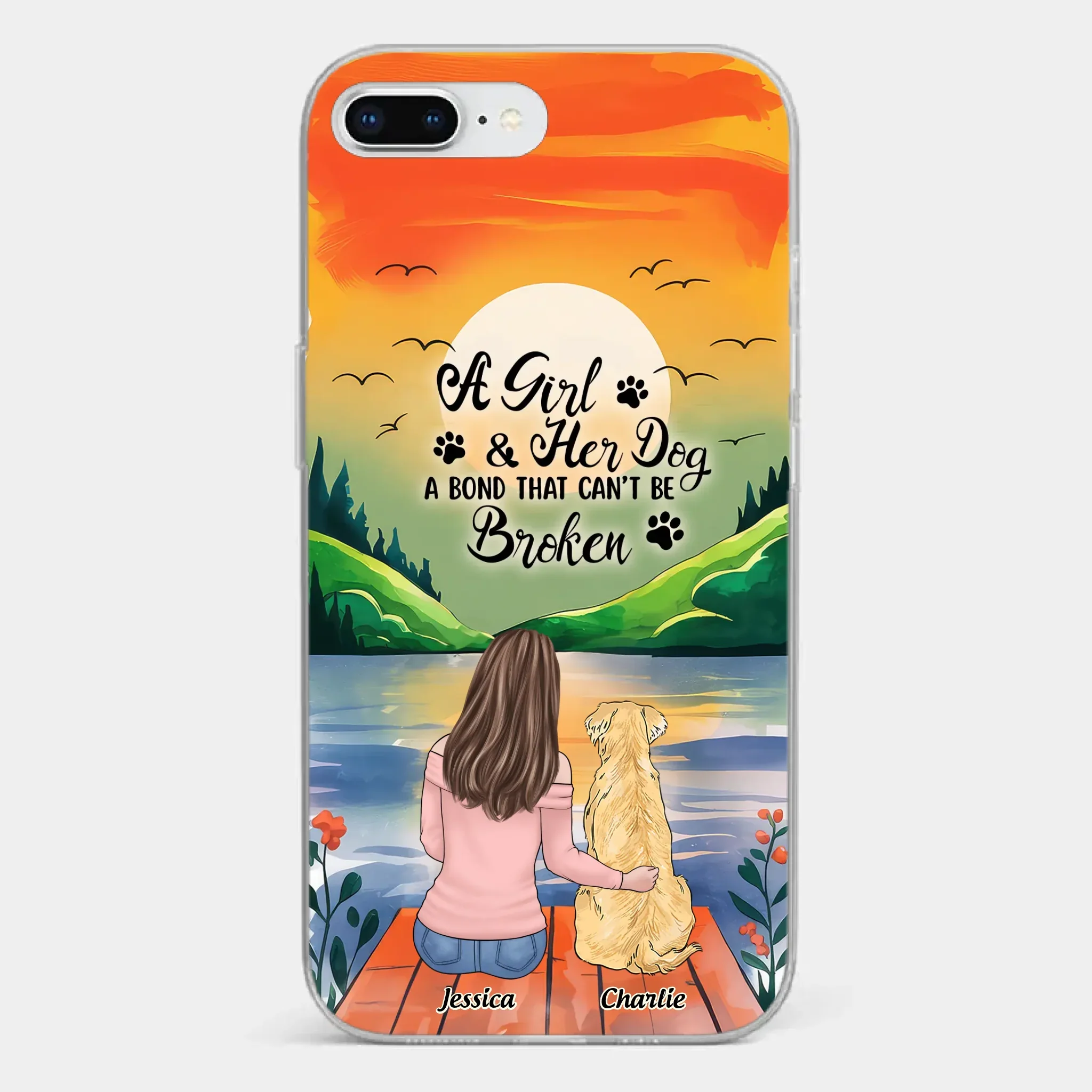 Paw-some Love - Dog Personalized Custom Clear Phone Case - Gift For Pet Owners, Pet Lovers - Image 4