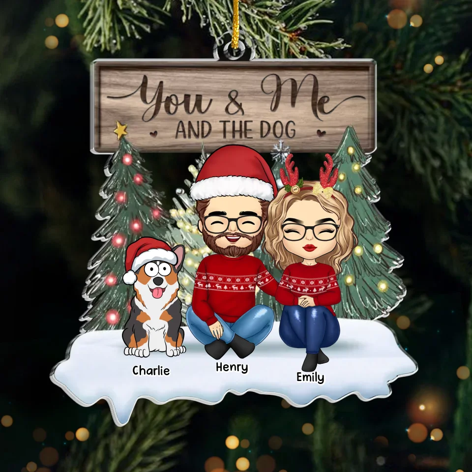 Paws And Love Fill Our Home - Dog & Cat Personalized Custom Ornament - Acrylic Custom Shaped - Christmas Christmas Gift For Husband Wife, Anniversary, Pet Owners, Pet Lovers - Image 2