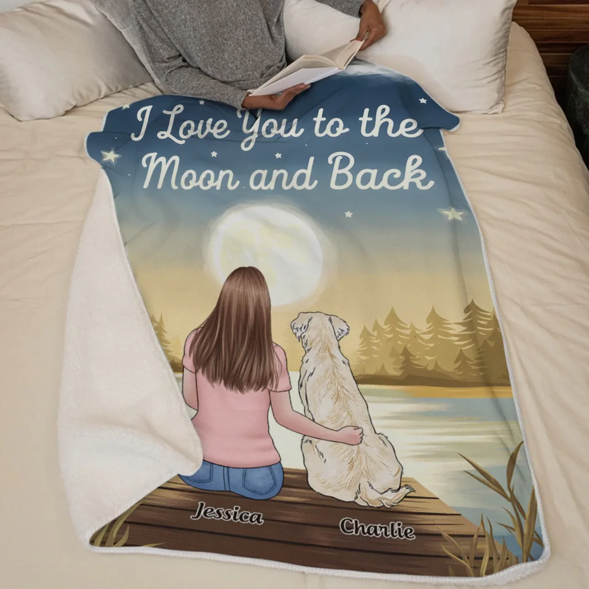 Paws Bring Peace To Our Souls - Dog & Cat Personalized Custom Blanket - Gift For Pet Owners, Pet Lovers - Image 5