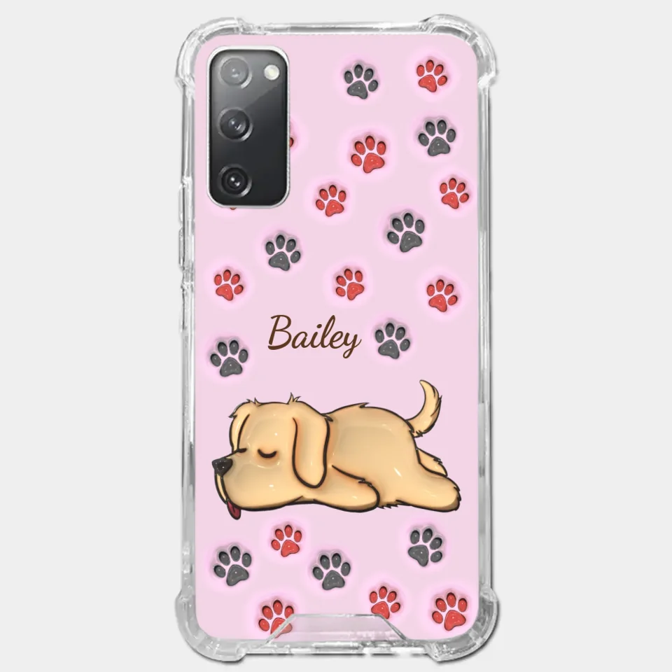 Pawsitively Loved - Dog & Cat Personalized Custom 3D Inflated Effect Printed Clear Phone Case - Gift For Pet Owners, Pet Lovers - Image 37
