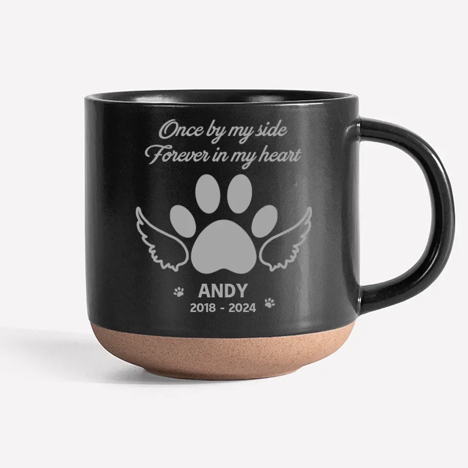 Pets And Angels Are Not Very Far Apart - Memorial Personalized Custom Pottery Mug - Sympathy Gift For Pet Owners, Pet Lovers - Image 10