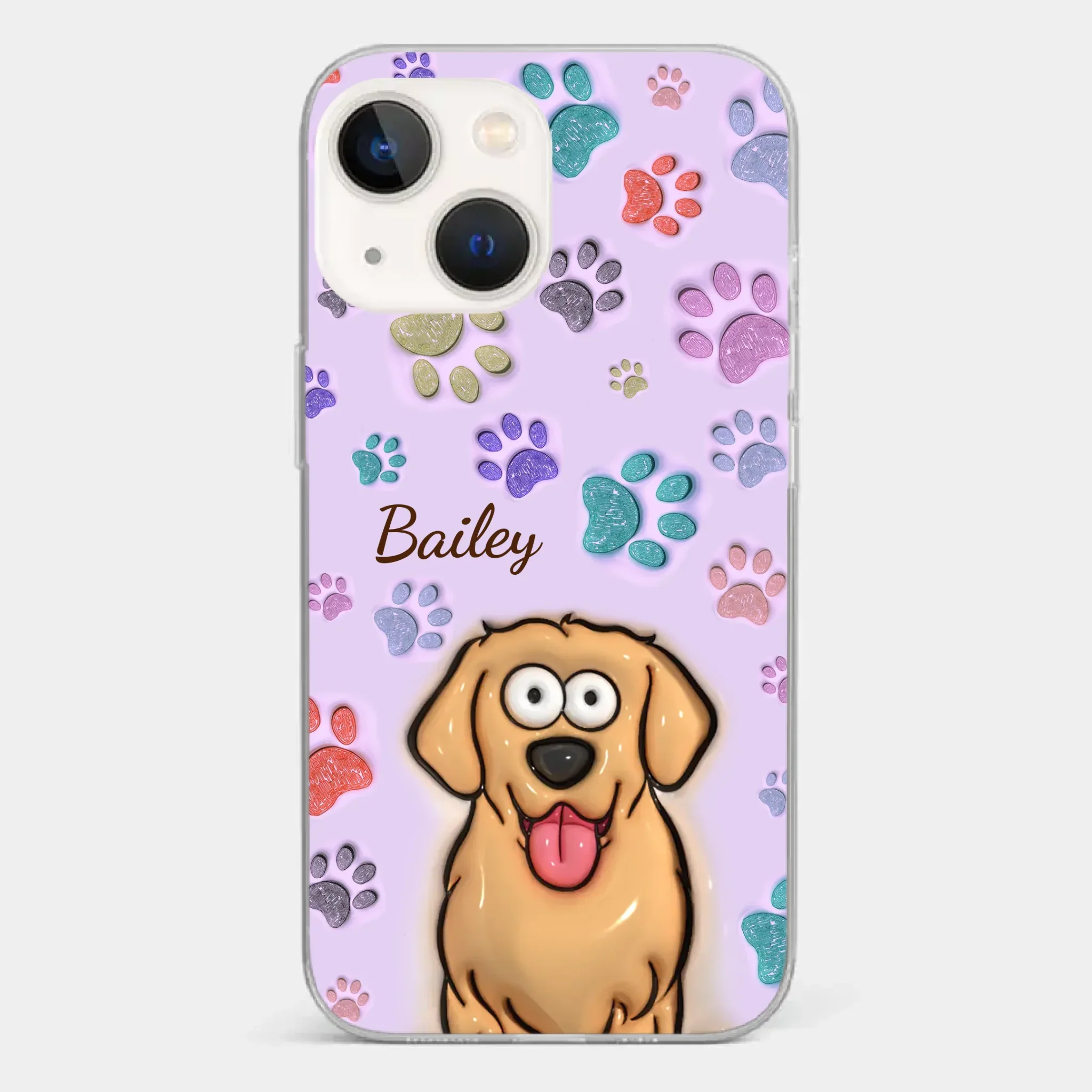 Pets Are The Best Kind Of Therapy - Dog & Cat Personalized Custom 3D Inflated Effect Printed Clear Phone Case - Gift For Pet Owners, Pet Lovers - Image 14