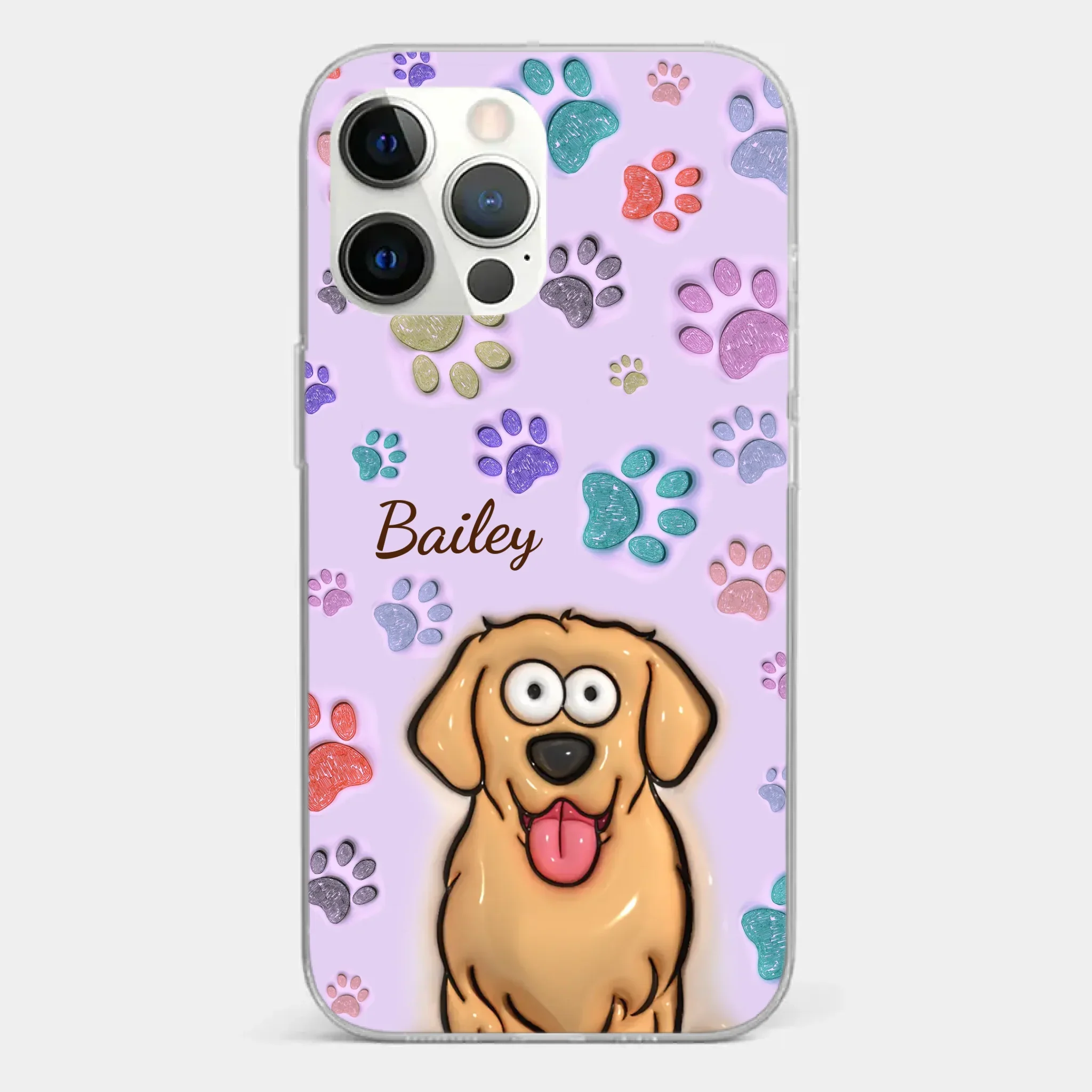 Pets Are The Best Kind Of Therapy - Dog & Cat Personalized Custom 3D Inflated Effect Printed Clear Phone Case - Gift For Pet Owners, Pet Lovers - Image 15