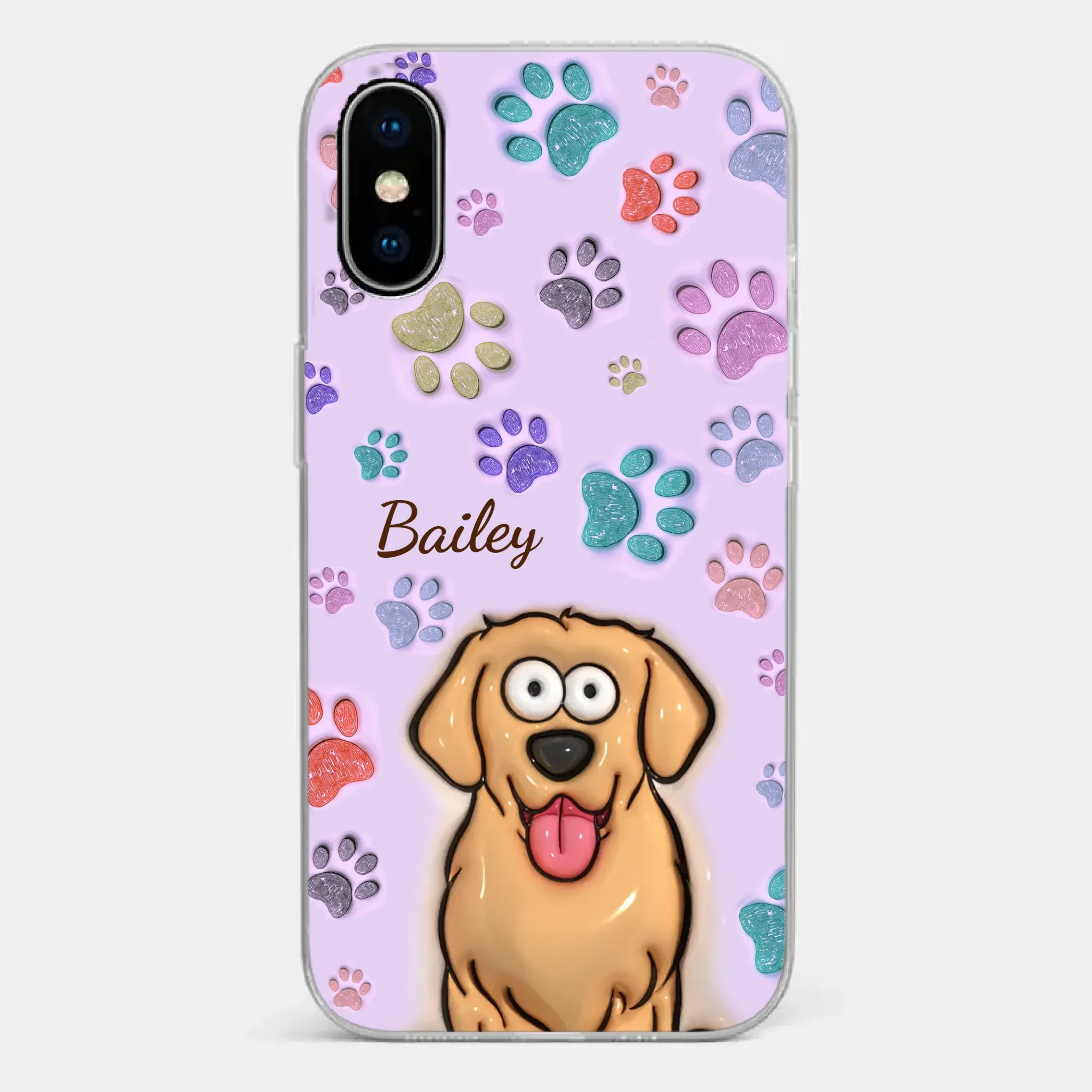 Pets Are The Best Kind Of Therapy - Dog & Cat Personalized Custom 3D Inflated Effect Printed Clear Phone Case - Gift For Pet Owners, Pet Lovers - Image 26
