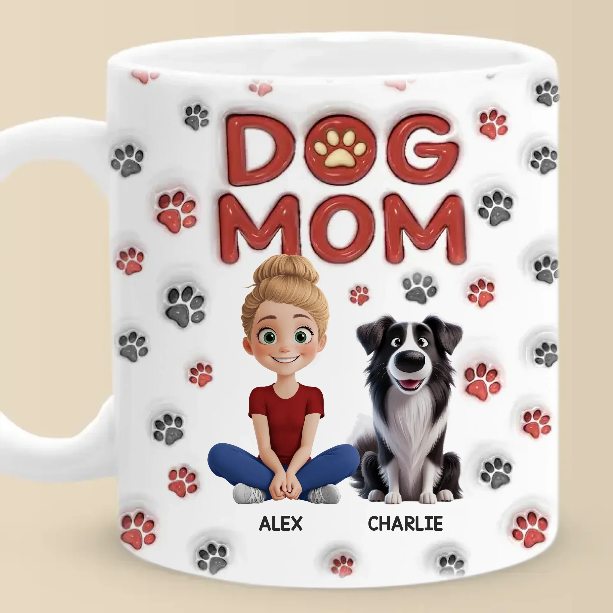 Pets Are The Sunshine On A Cloudy Day - Dog & Cat Personalized Custom 3D Inflated Effect Printed Mug - Gift For Pet Owners, Pet Lovers - Image 3