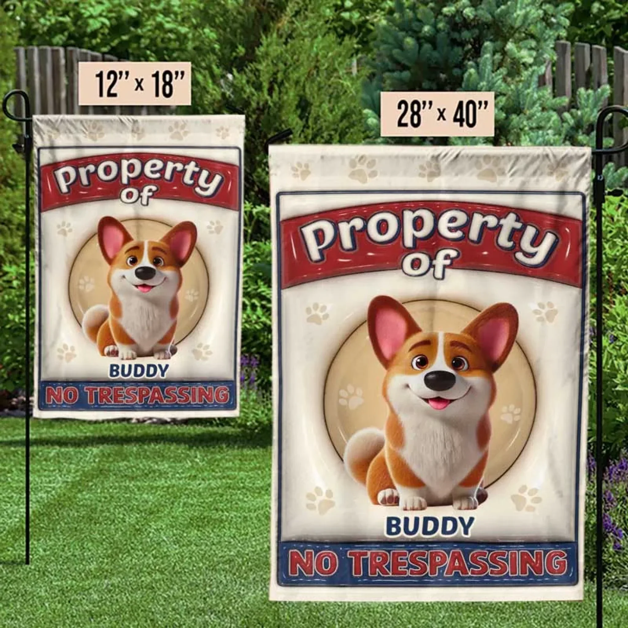 Pets Fill Our Hearts With Joy - Dog & Cat Personalized Custom 3D Inflated Effect Printed Flag - Gift For Pet Owners, Pet Lovers - Image 3
