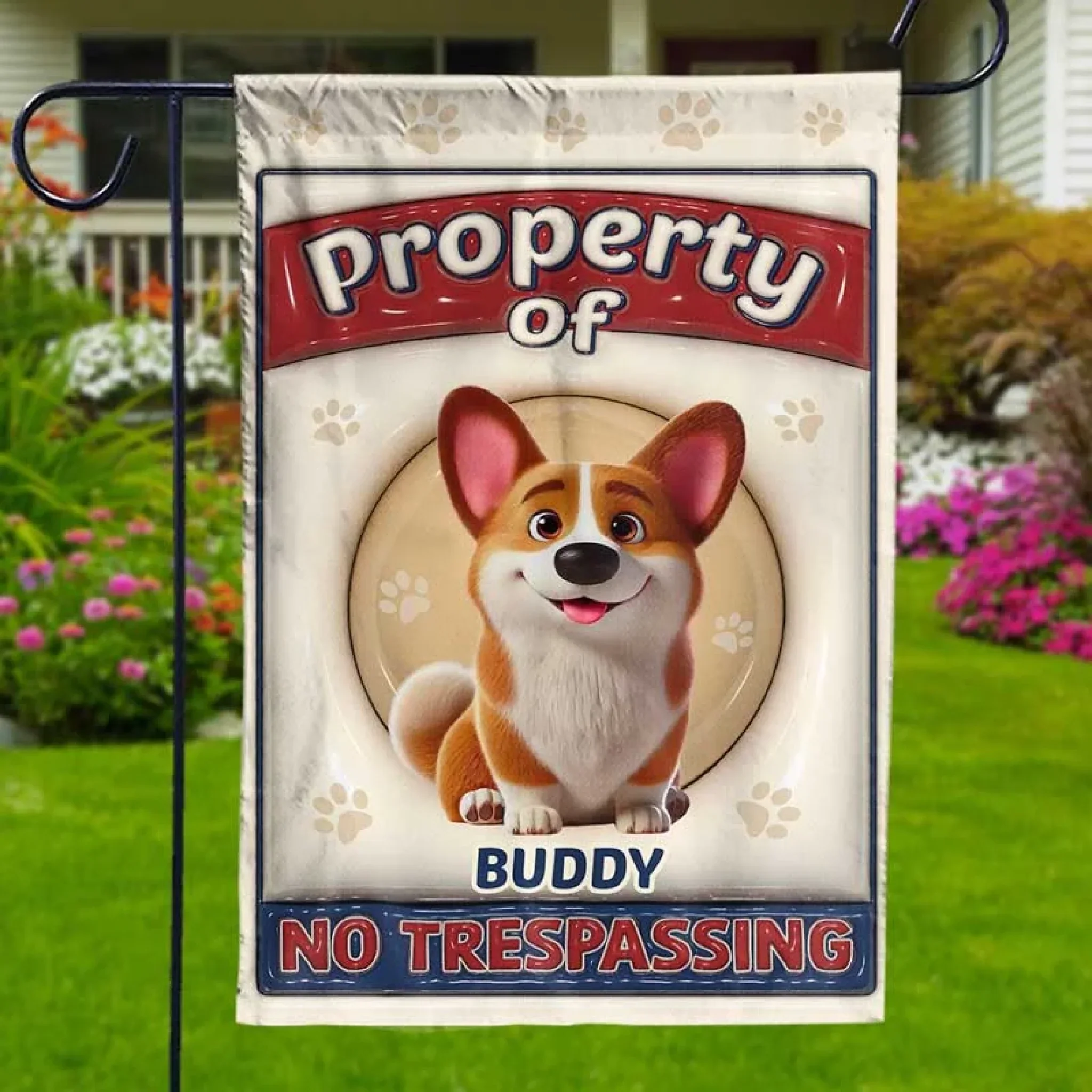 Pets Fill Our Hearts With Joy - Dog & Cat Personalized Custom 3D Inflated Effect Printed Flag - Gift For Pet Owners, Pet Lovers - Image 4