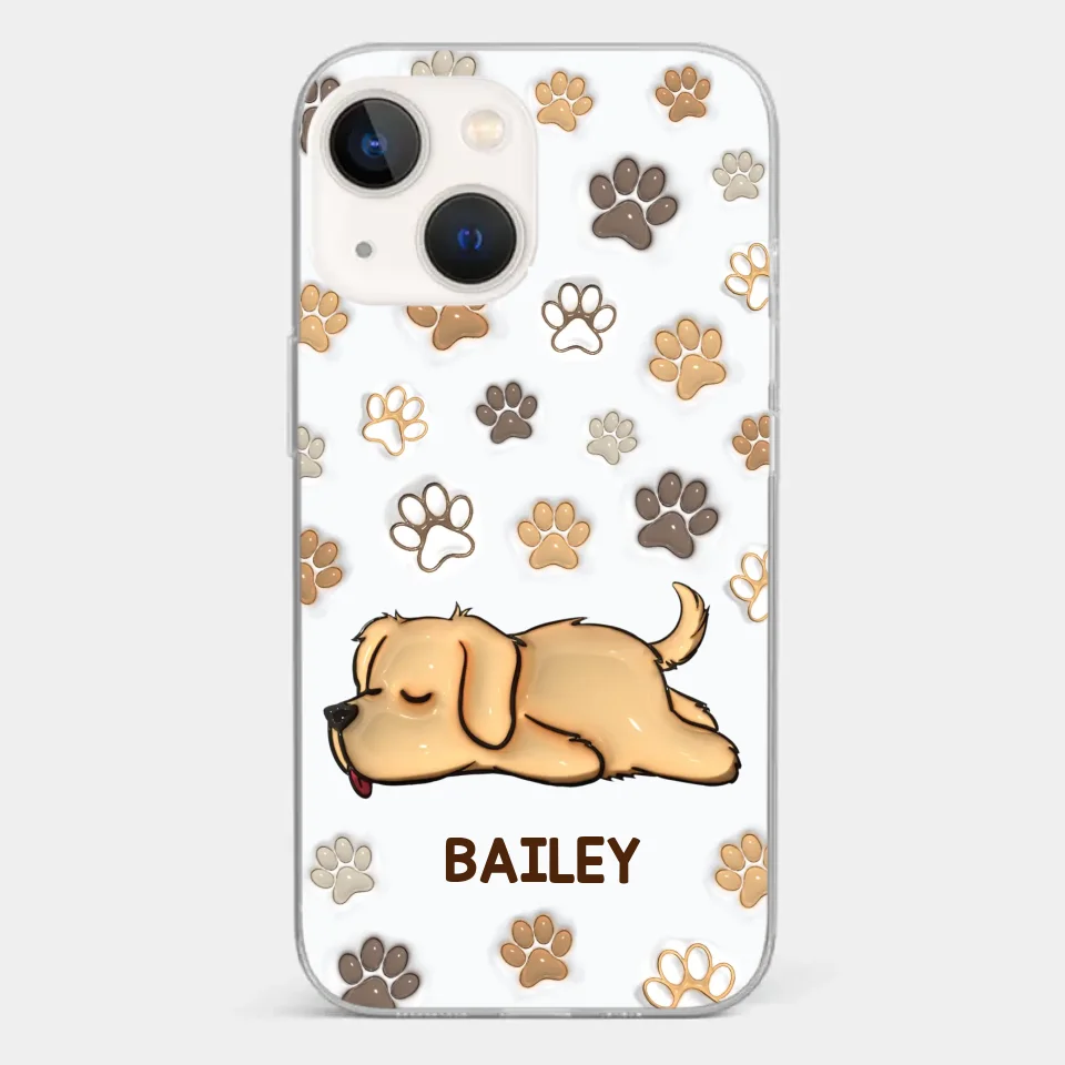 Pets Leave Paw Prints On Our Hearts - Dog & Cat Personalized Custom 3D Inflated Effect Printed Clear Phone Case - Gift For Pet Owners, Pet Lovers - Image 14