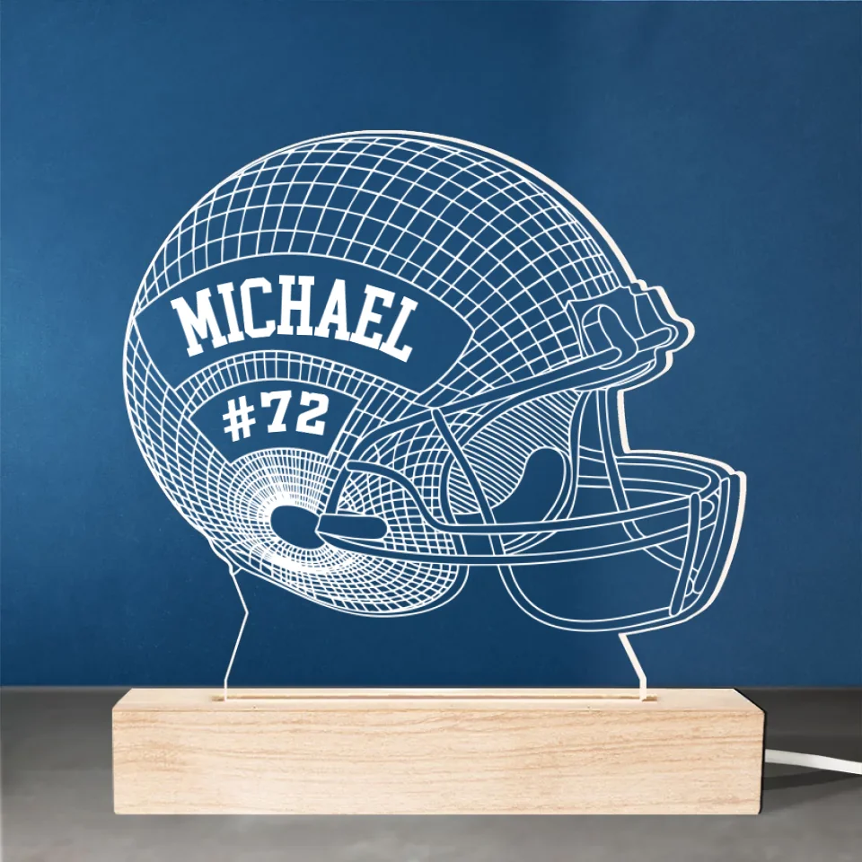 Play With Heart, Win With Pride - Personalized Custom Shaped 3D LED Light - Gift For Sport Lovers, Sport Players - Image 2
