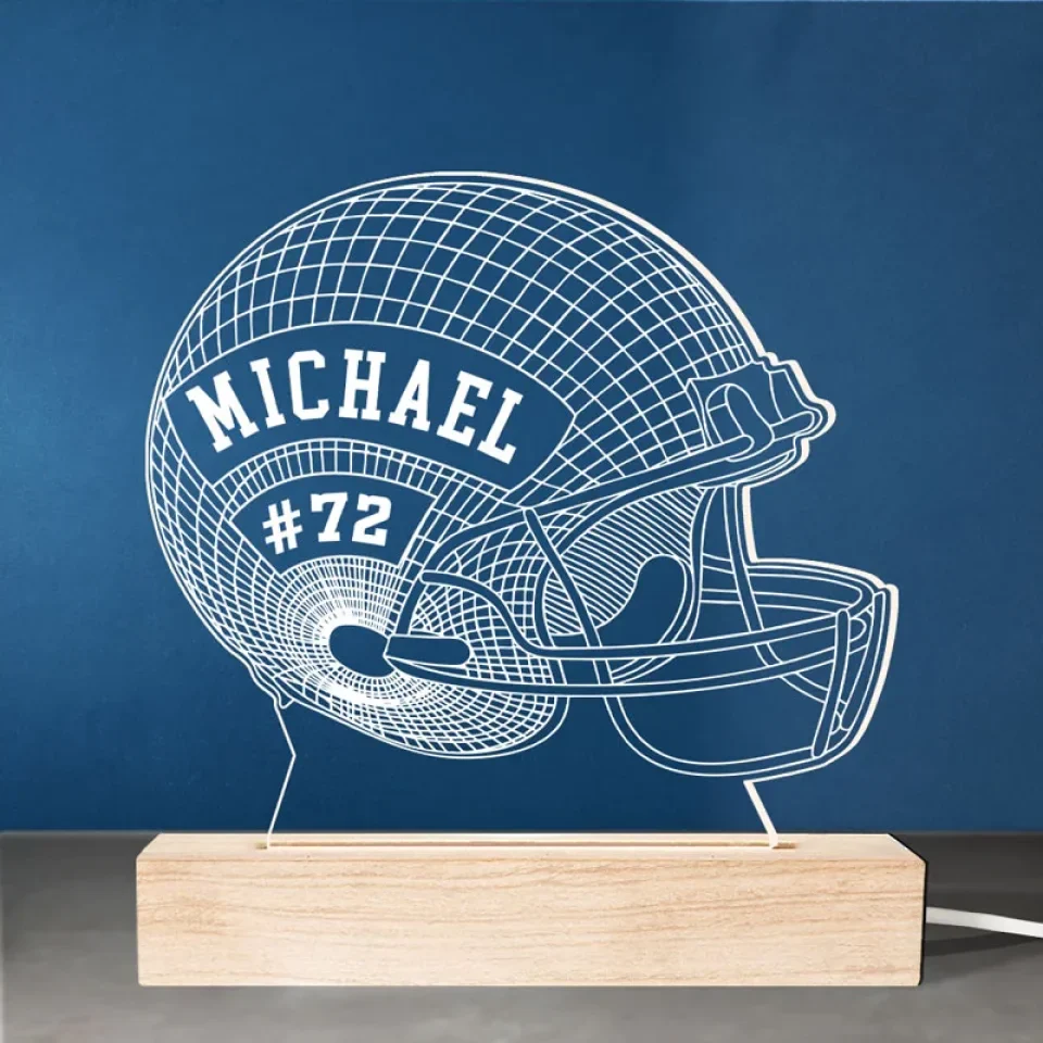 Play With Heart, Win With Pride - Personalized Custom Shaped 3D LED Light - Gift For Sport Lovers, Sport Players - Image 3