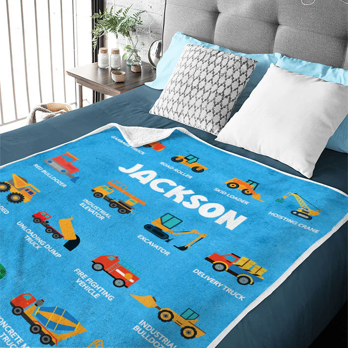 Joyful Background Dino - Personalized Custom Blanket - Gift For Kids, Gift For Family, Christmas Gift - Image 3