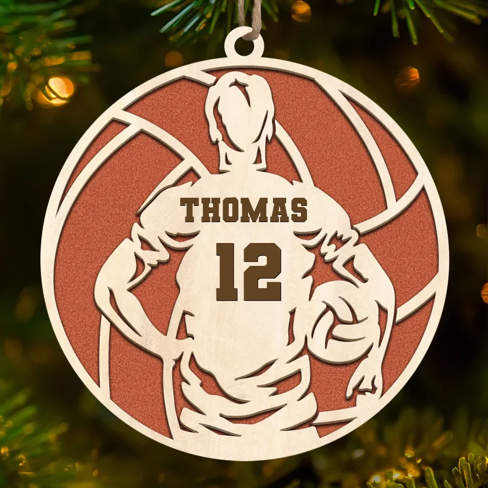 Pour Your Heart Into Every Volleyball Serve And Spike - Personalized Custom Ornament - Wood Custom Shaped - Christmas Gift For Sport Lovers, Sport Players - Image 2