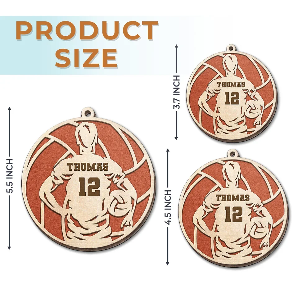 Pour Your Heart Into Every Volleyball Serve And Spike - Personalized Custom Ornament - Wood Custom Shaped - Christmas Gift For Sport Lovers, Sport Players - Image 6