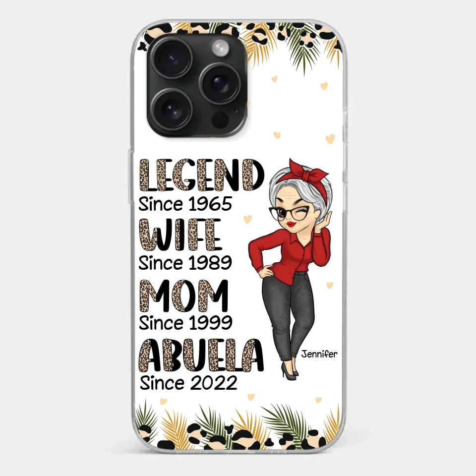 Promoted To Great Grandma - Family Personalized Custom Clear Phone Case - Gift For Mom, Grandma - Image 23