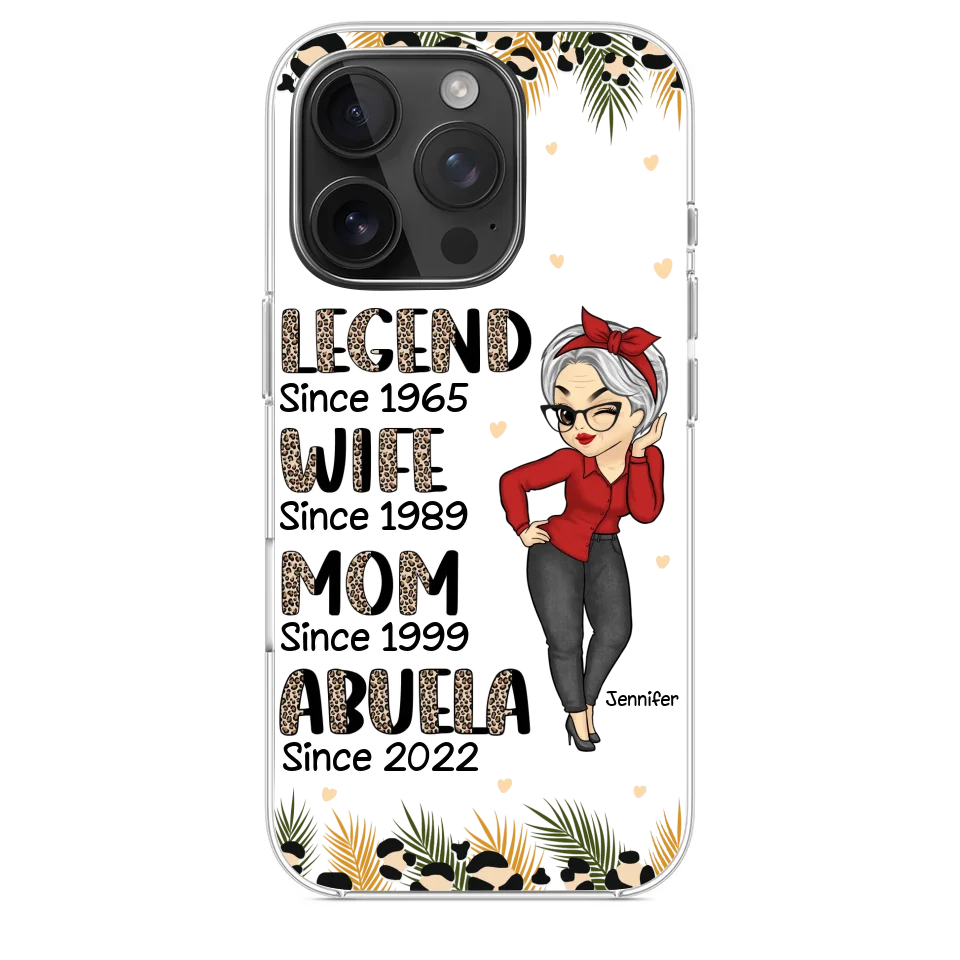 Promoted To Great Grandma - Family Personalized Custom Clear Phone Case - Gift For Mom, Grandma - Image 34