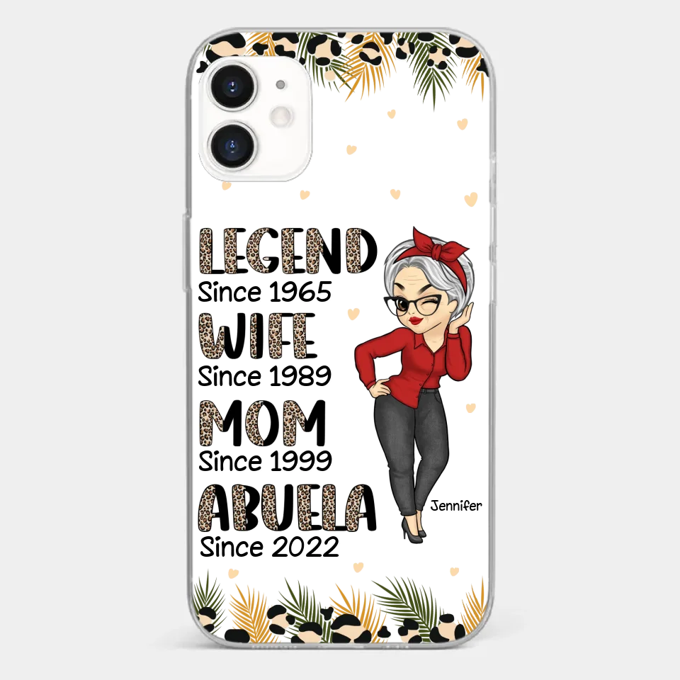 Promoted To Great Grandma - Family Personalized Custom Clear Phone Case - Gift For Mom, Grandma - Image 6