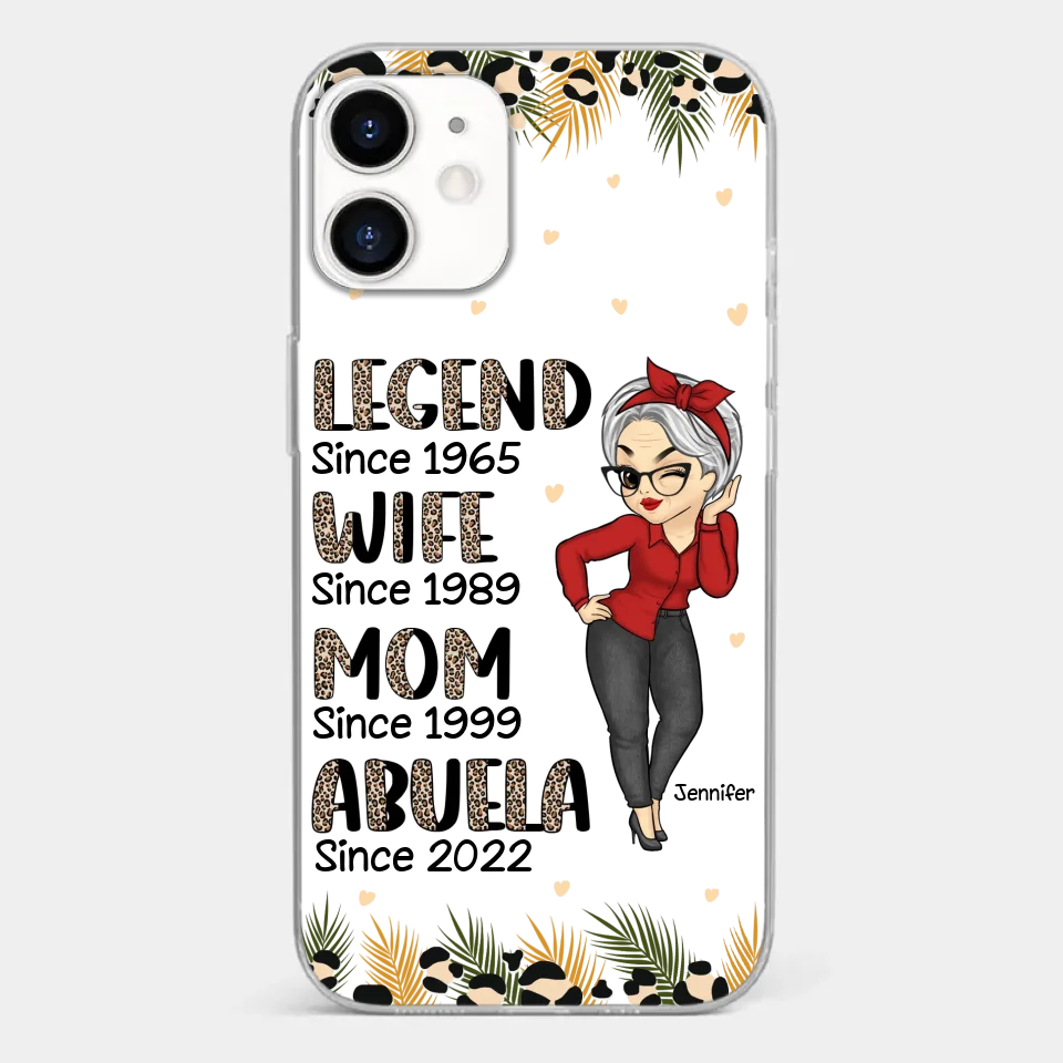 Promoted To Great Grandma - Family Personalized Custom Clear Phone Case - Gift For Mom, Grandma - Image 9