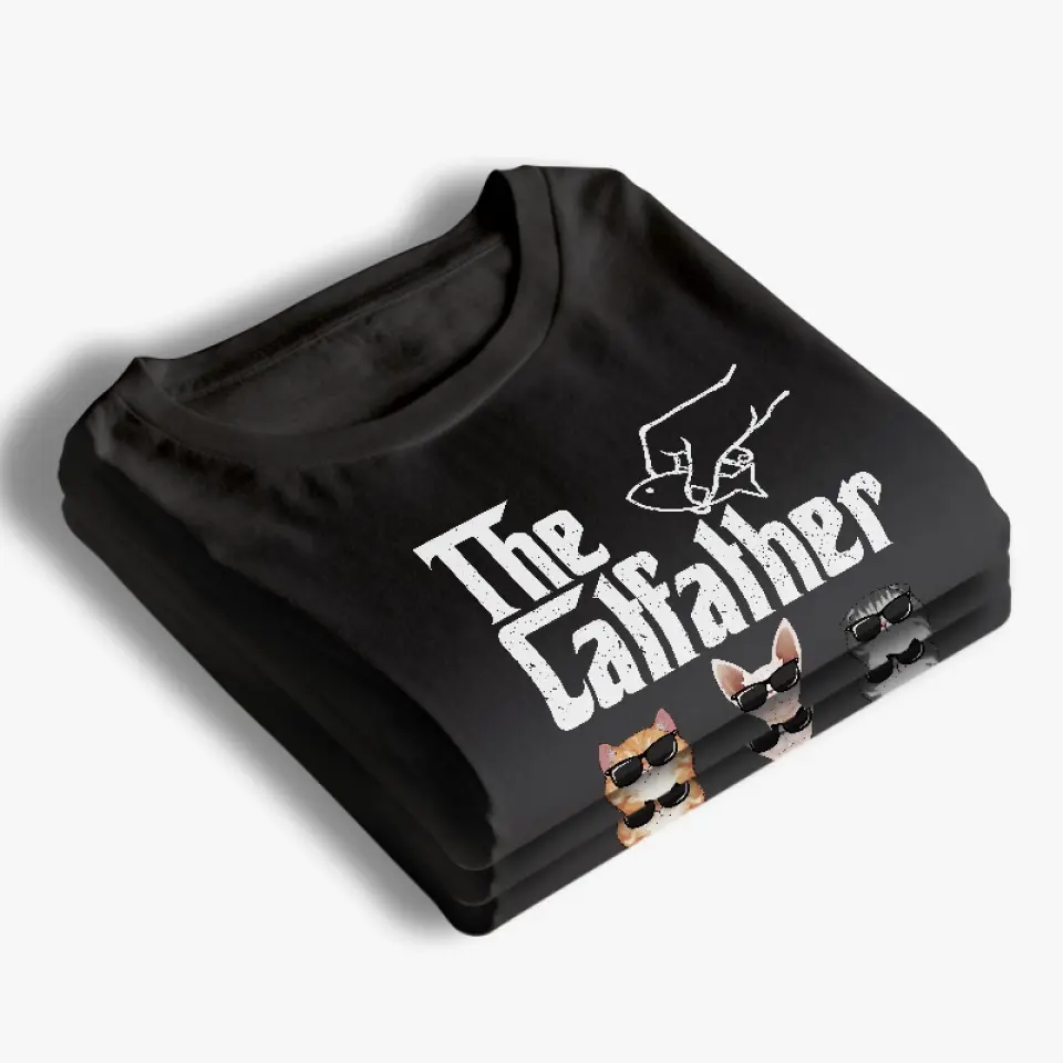 Proud Father Of A Few Cats - Cat Personalized Custom Unisex T-shirt, Hoodie, Sweatshirt - Gift For Pet Owners, Pet Lovers - Image 4