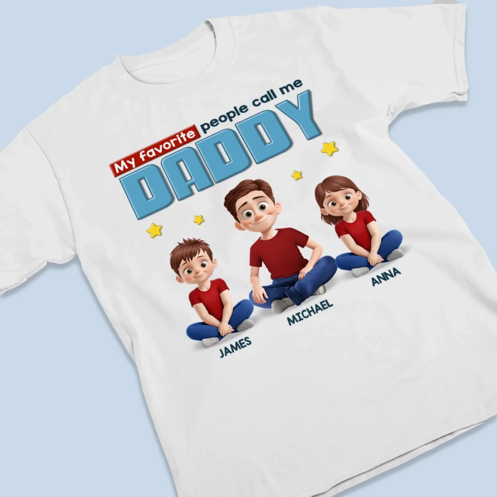 Proud To Be Called Daddy - Family Personalized Custom Unisex T-shirt, Premium T-shirt, Hoodie - Father's Day, Gift For Dad, Grandpa - Image 3