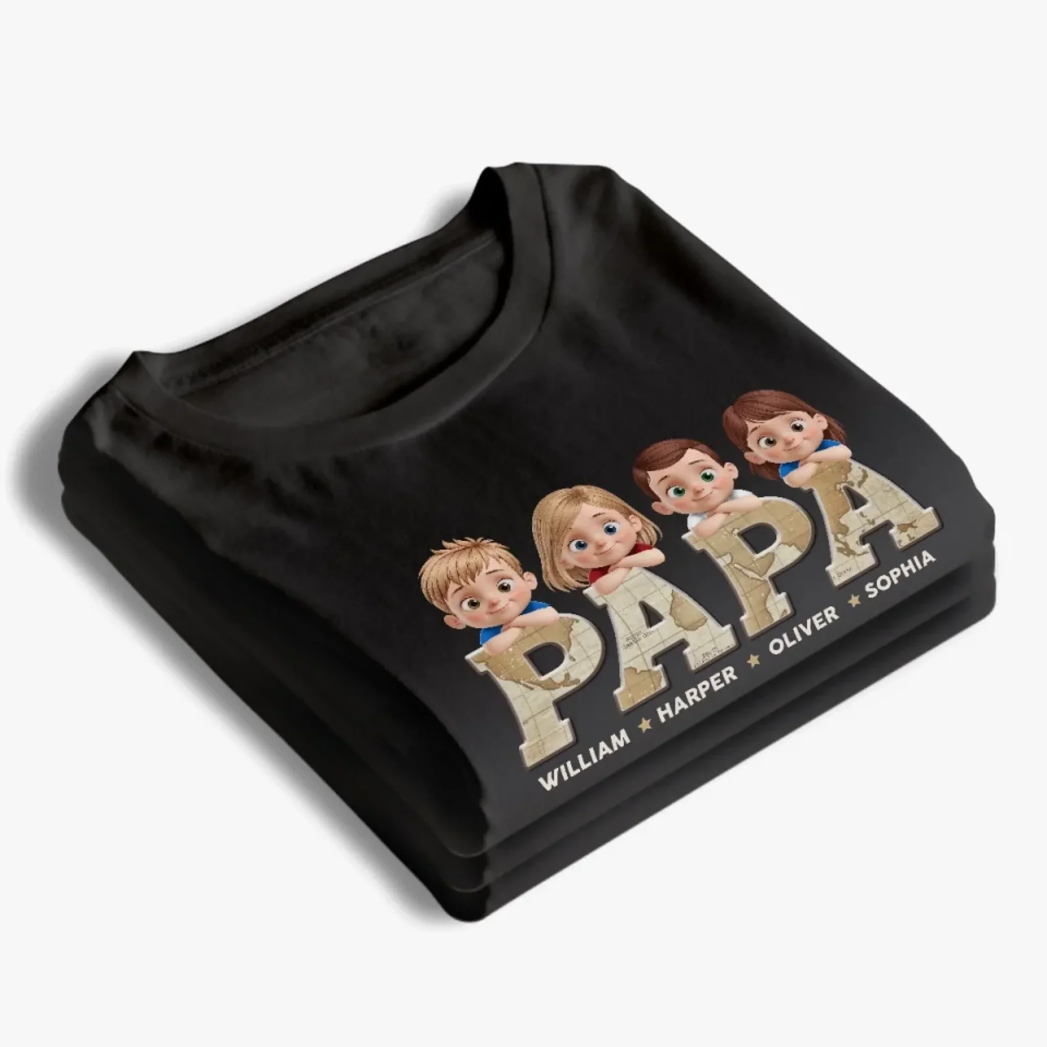Proud To Be Dad’s Kid - Family Personalized Custom Unisex T-shirt, Premium T-shirt, Hoodie - Father's Day, Gift For Dad, Grandpa - Image 4