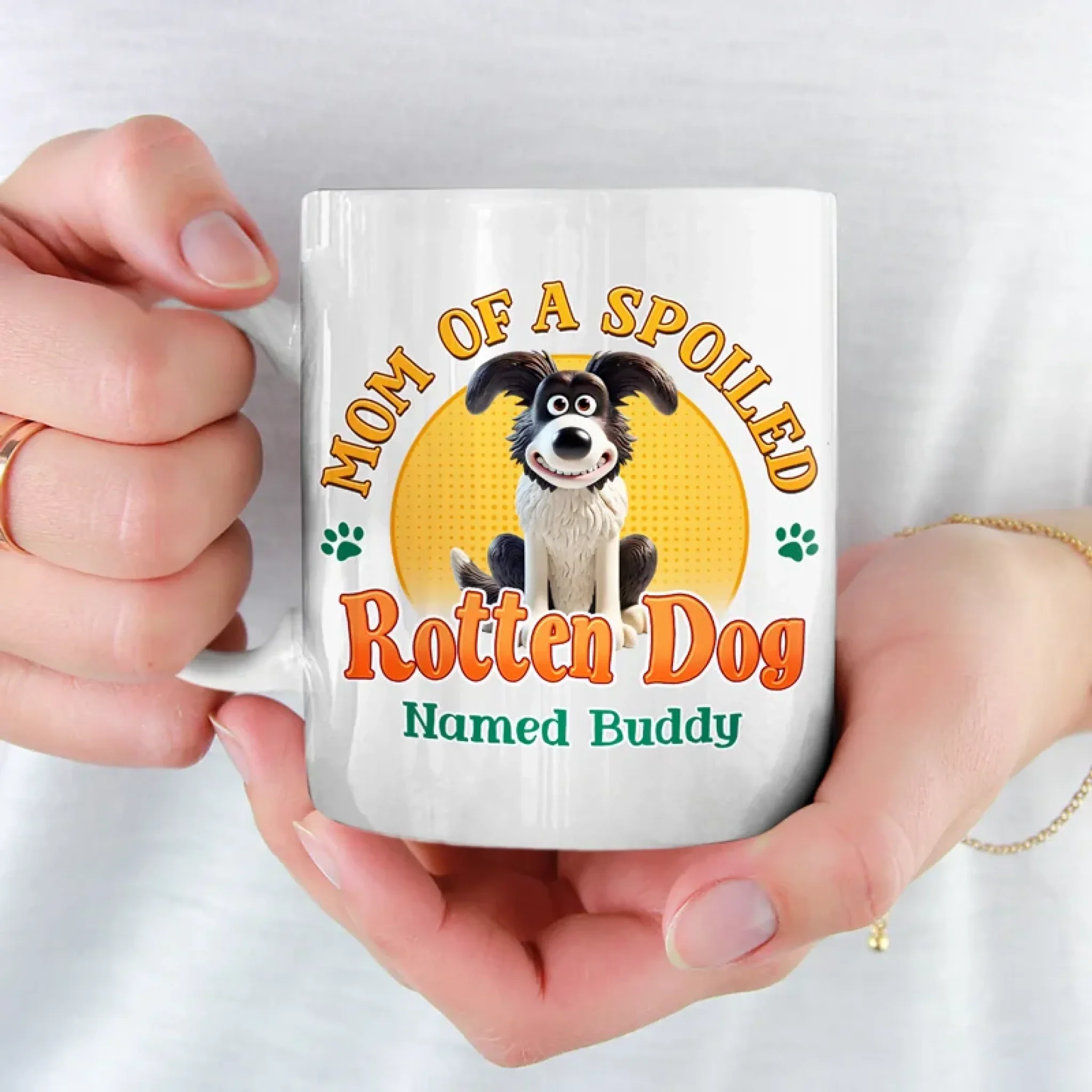Raising A Furry Diva Since Day One - Dog Personalized Custom Mug - Gift For Pet Owners, Pet Lovers - Image 3
