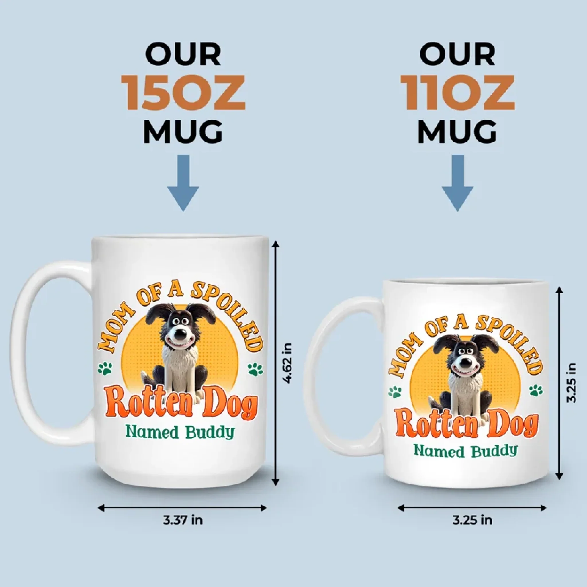 Raising A Furry Diva Since Day One - Dog Personalized Custom Mug - Gift For Pet Owners, Pet Lovers - Image 5
