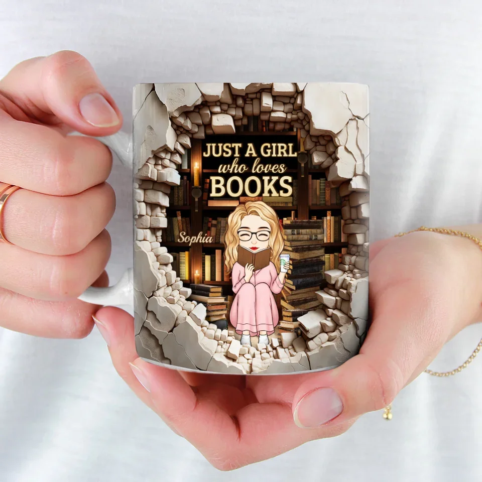 Read To Live And Live To Read - Personalized Custom Mug - Christmas Gift For Book Lovers - Image 4