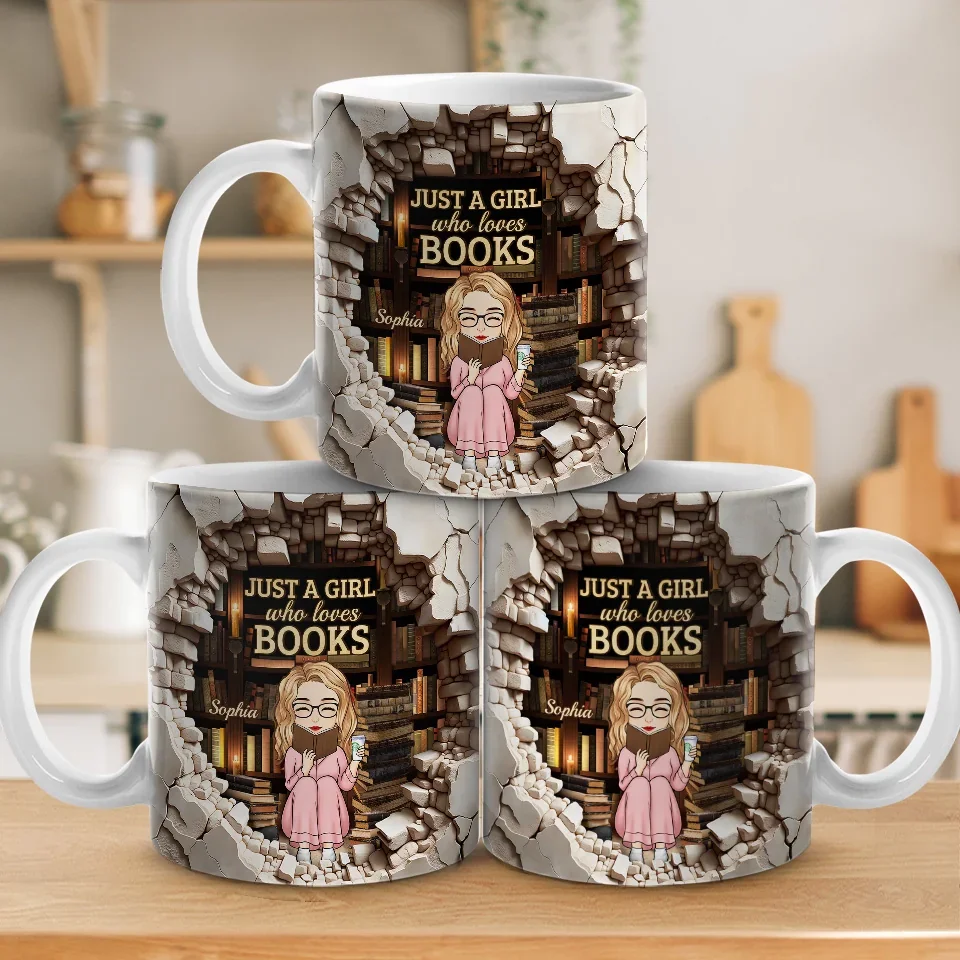 Read To Live And Live To Read - Personalized Custom Mug - Christmas Gift For Book Lovers - Image 5