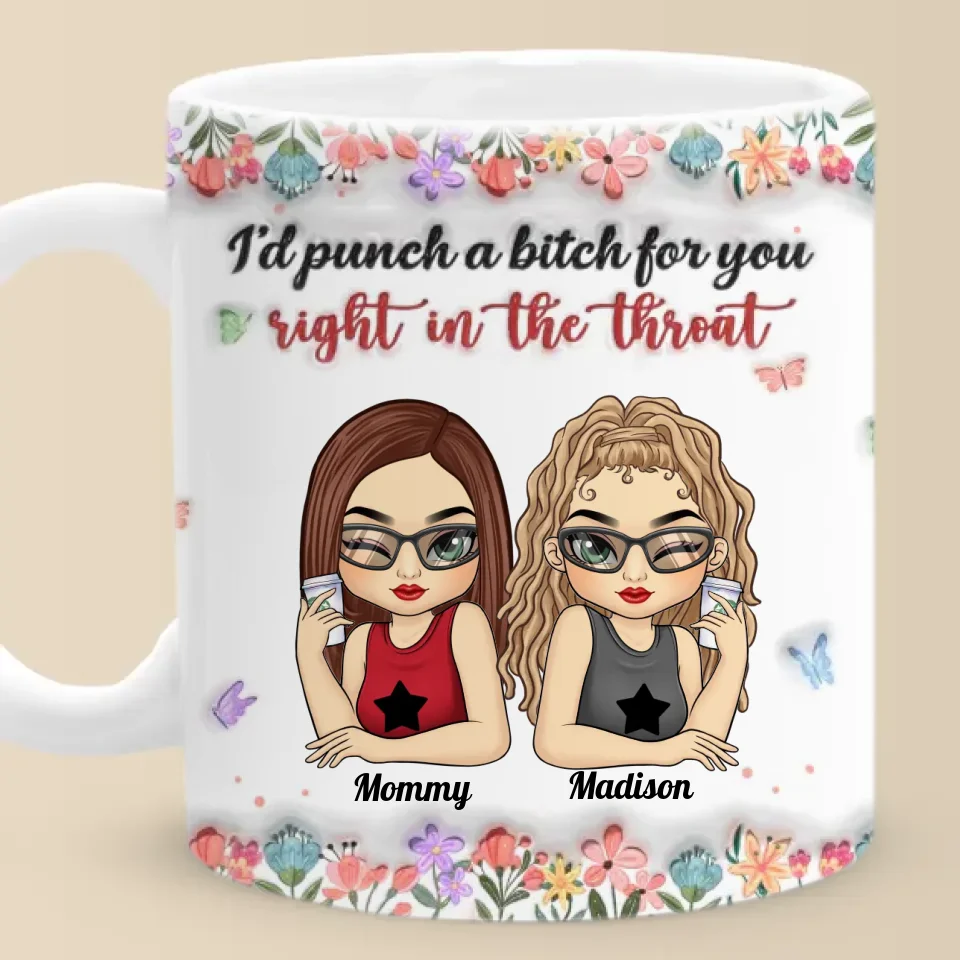 Real Friend Is The One You Can Count On No Matter What - Bestie Personalized Custom 3D Inflated Effect Printed Mug - Gift For Best Friends, BFF, Sisters - Image 2