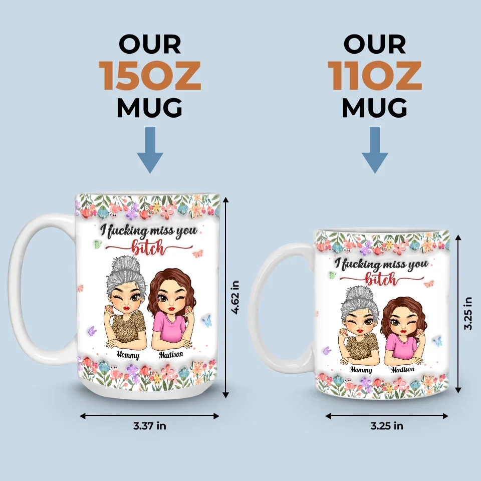 Real Friend Is The One You Can Count On No Matter What - Bestie Personalized Custom 3D Inflated Effect Printed Mug - Gift For Best Friends, BFF, Sisters - Image 6