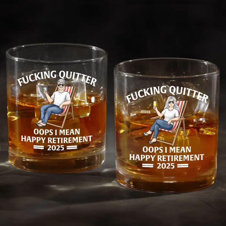 Relish The Freedom Of Waking Up Naturally - Personalized Custom Whiskey Glass - Appreciation, Retirement Gift For Coworkers, Work Friends, Colleagues - Image 4