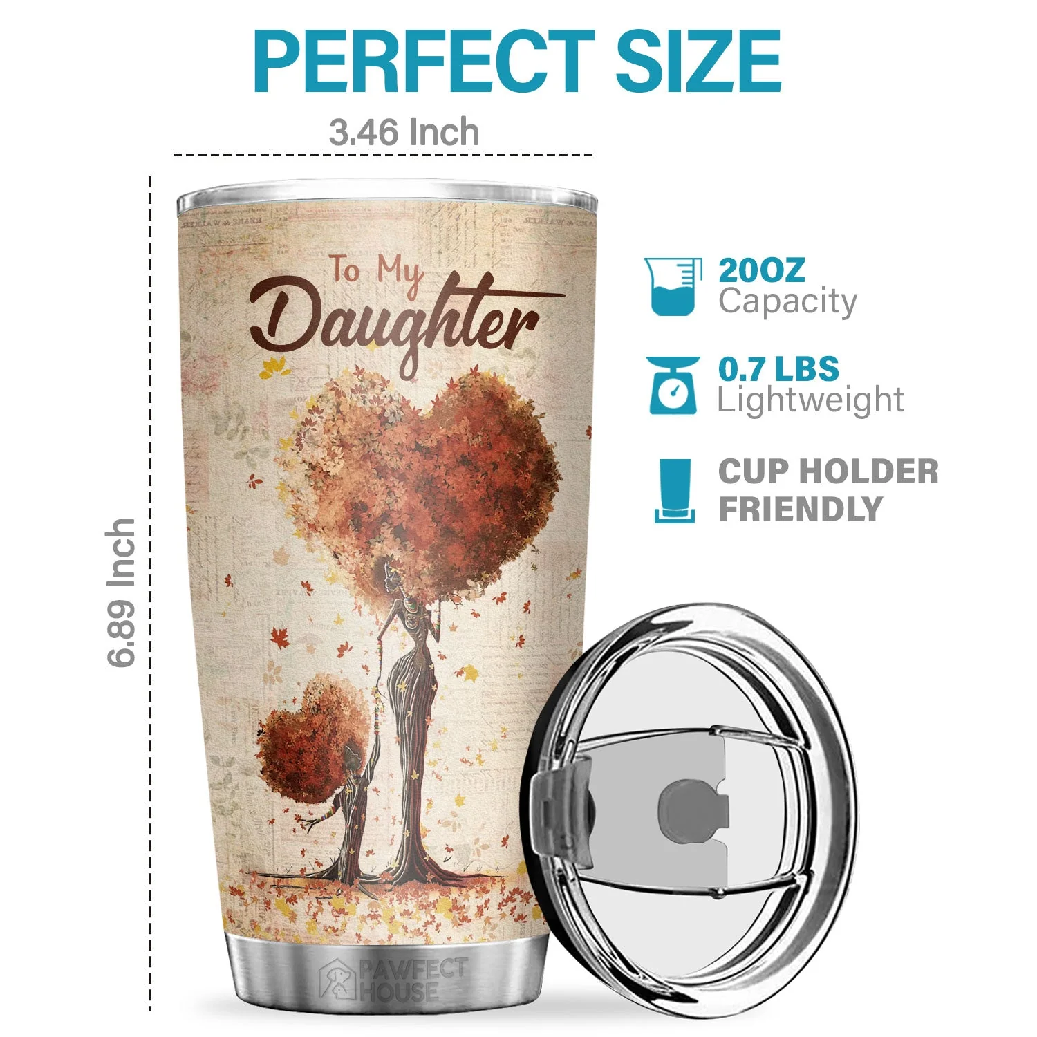 Remember My Little Girl, Life Is About Learning To Dance In The Rain - Tumbler - To My Daughter, Gift For Daughter, Daughter Gift From Mom, Birthday Gift For Daughter - Image 2