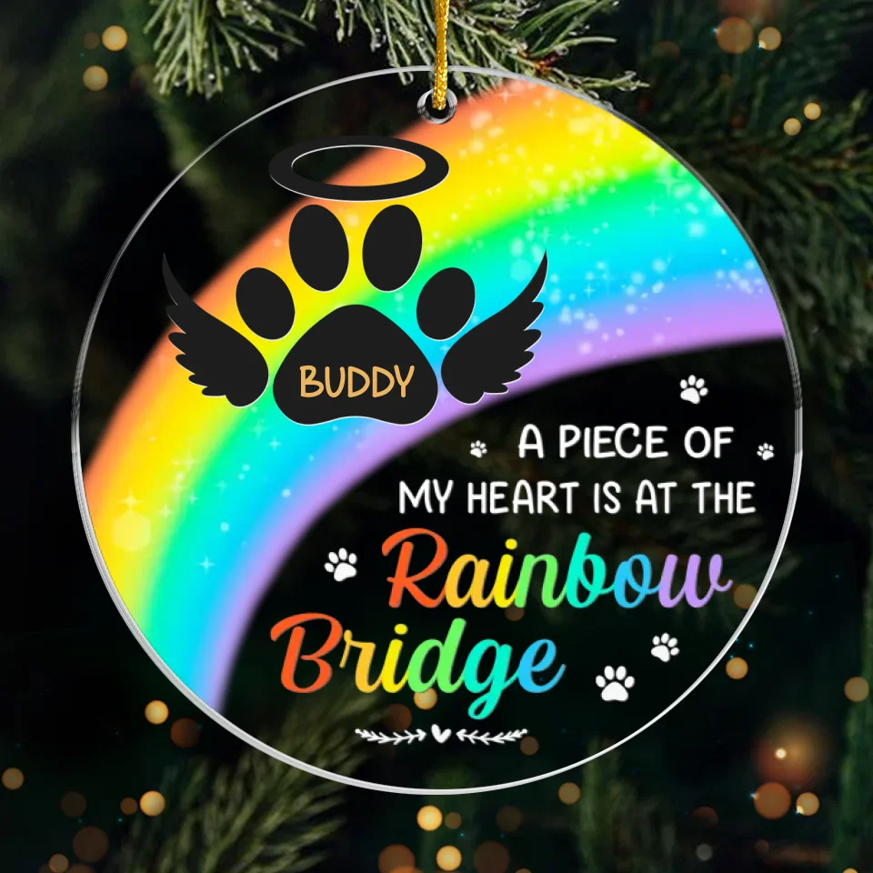 Remembering Our Beloved Friend - Memorial Personalized Custom Ornament - Acrylic Custom Shaped - Sympathy Gift For Pet Owners, Pet Lovers - Image 2