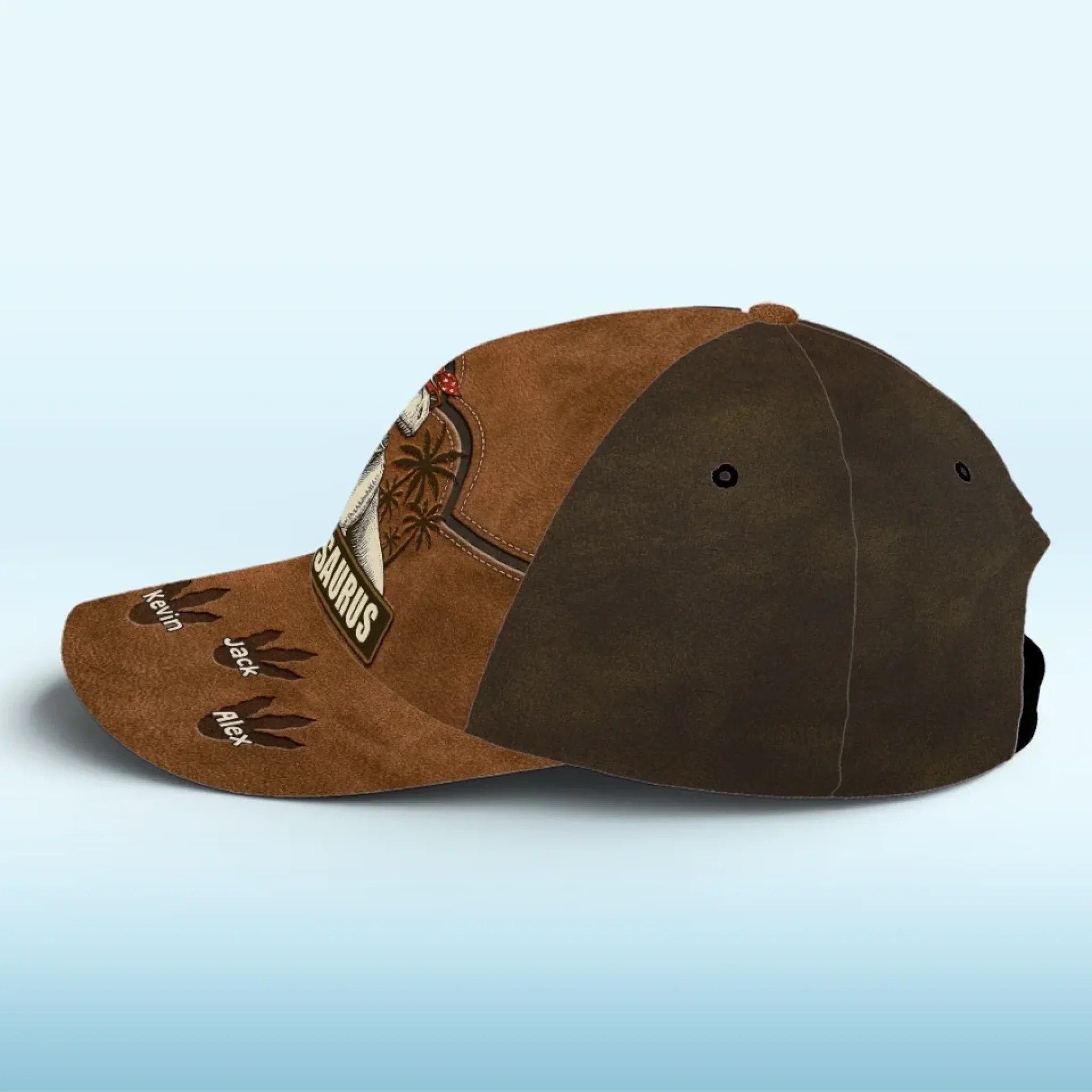 Roars Louder Than Her Grandkids - Family Personalized Custom Hat, All Over Print Classic Cap - Mother's Day, Gift For Mom, Grandma - Image 5