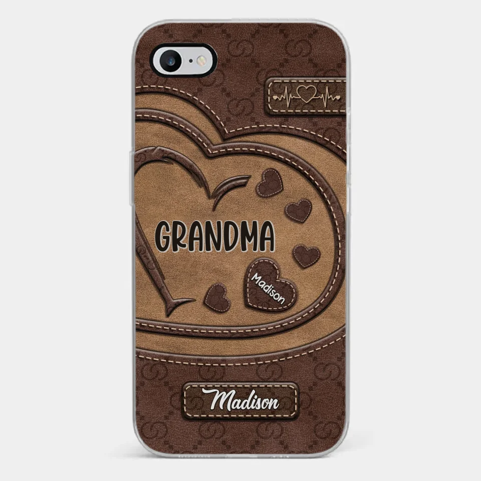 Rooted In Love, Growing Together - Family Personalized Custom Clear Phone Case - Gift For Mom, Grandma - Image 2