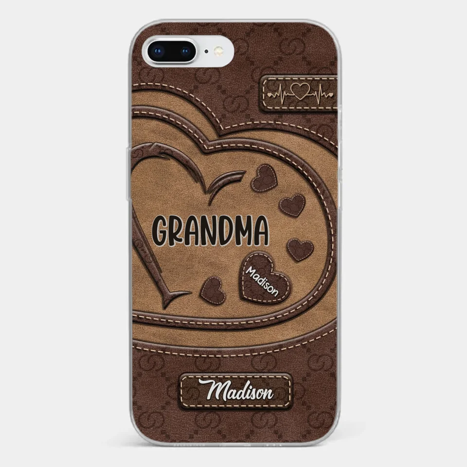 Rooted In Love, Growing Together - Family Personalized Custom Clear Phone Case - Gift For Mom, Grandma - Image 4