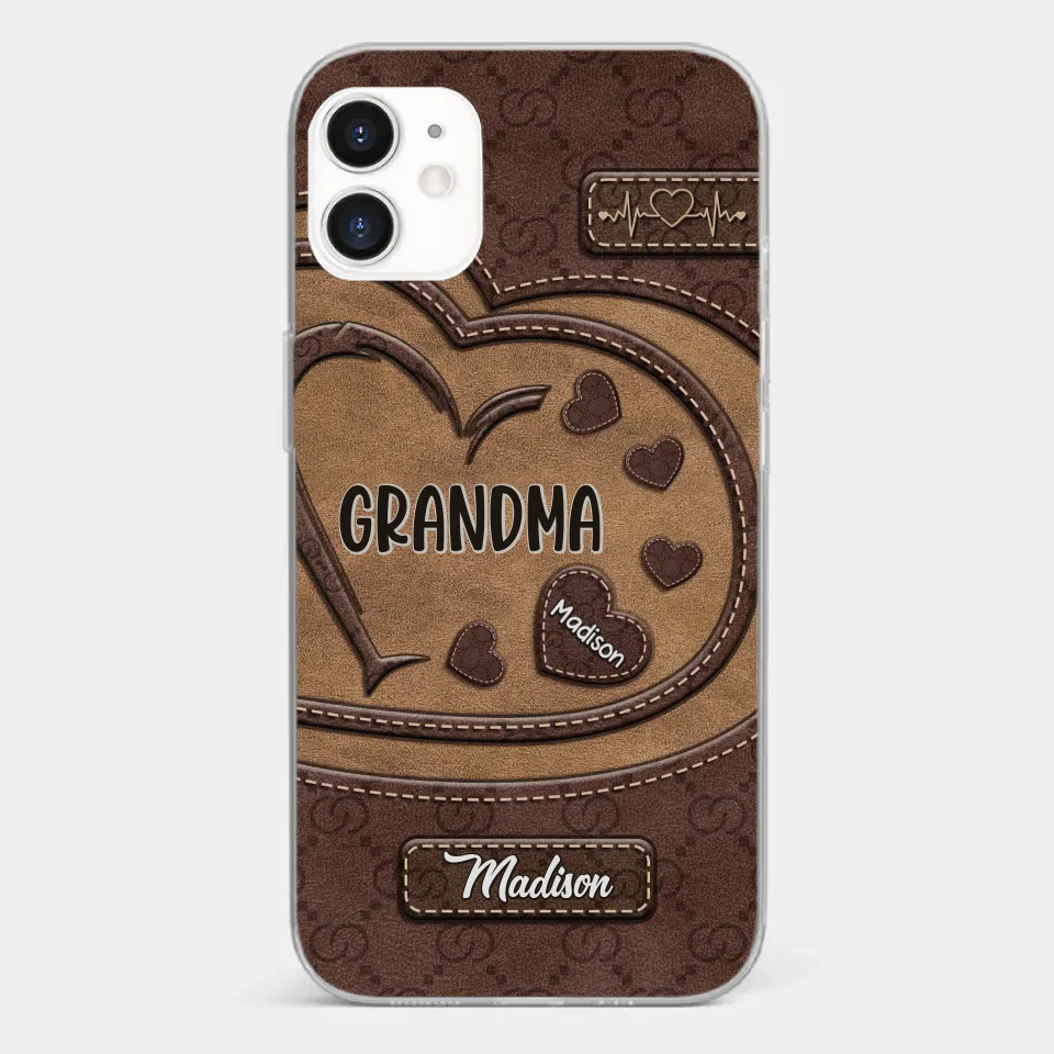 Rooted In Love, Growing Together - Family Personalized Custom Clear Phone Case - Gift For Mom, Grandma - Image 6
