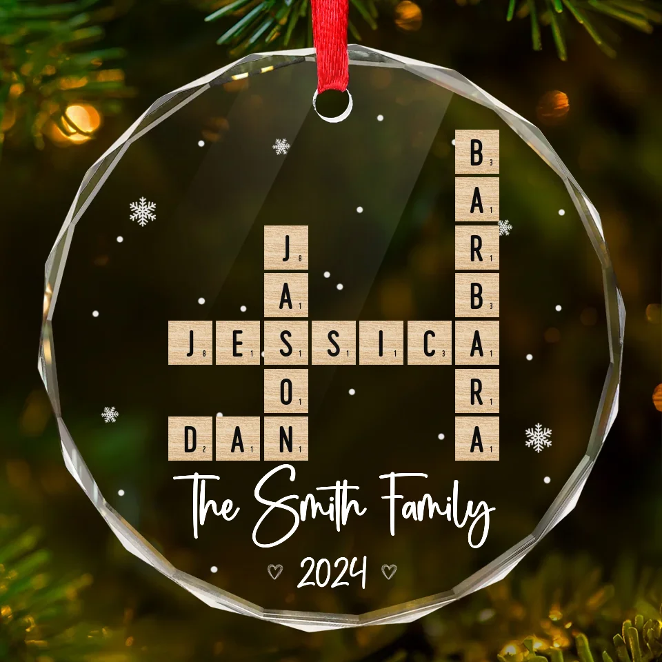 Sending Love And Comfort During This Time - Family Personalized Custom Circle Glass Ornament - New Arrival, Christmas Gift For Family Members AMZ1 - Image 2