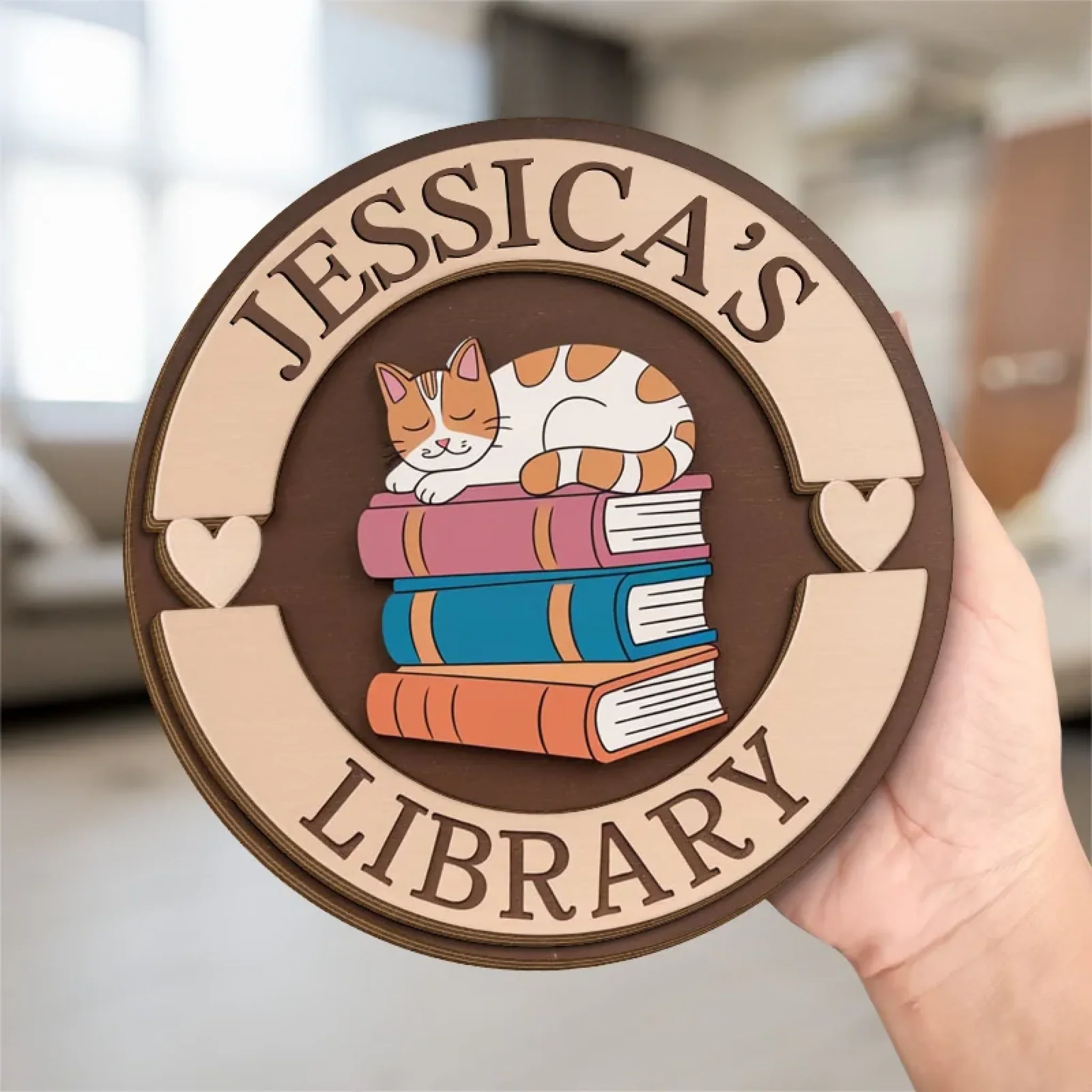 Sharp, Curious, And Always Learning - Family Personalized Custom 2-Layered Wooden Plaque With Stand - Gift For Yourself, Best Friends, Siblings, Family Members - Image 5