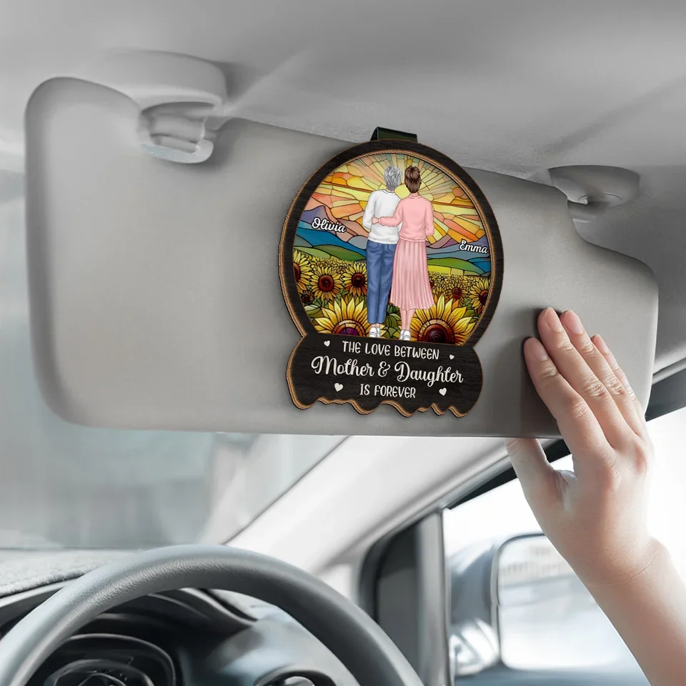 She’s My Heart, My Soul, My Everything - Family Personalized Custom Car Visor Clip - Gift For Mom, Daughter - Image 4