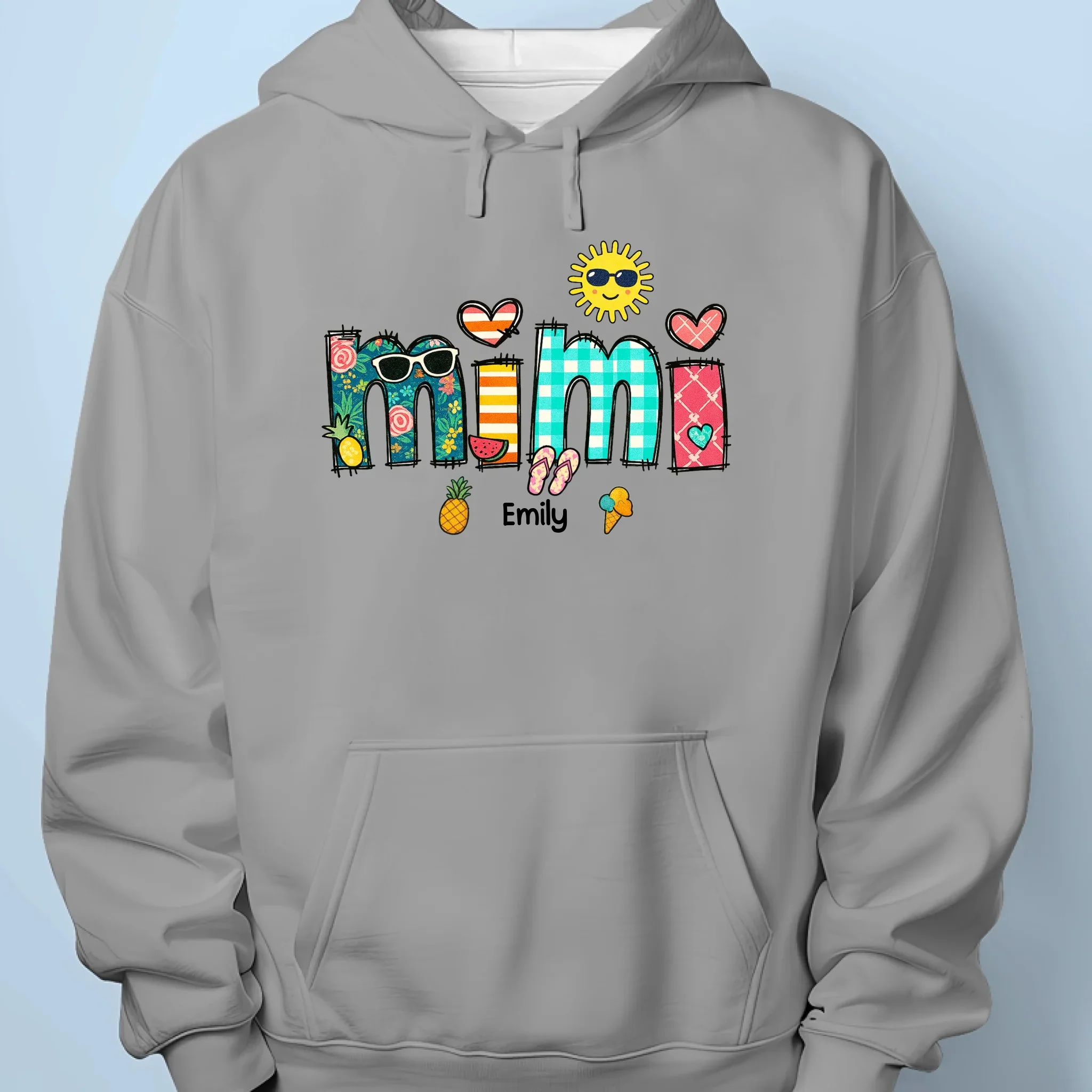 She’s The Ice Cream To Our Summer - Family Personalized Custom Unisex T-shirt, Premium T-shirt, Hoodie - Summer Vacation Gift For Mom, Grandma - Image 7