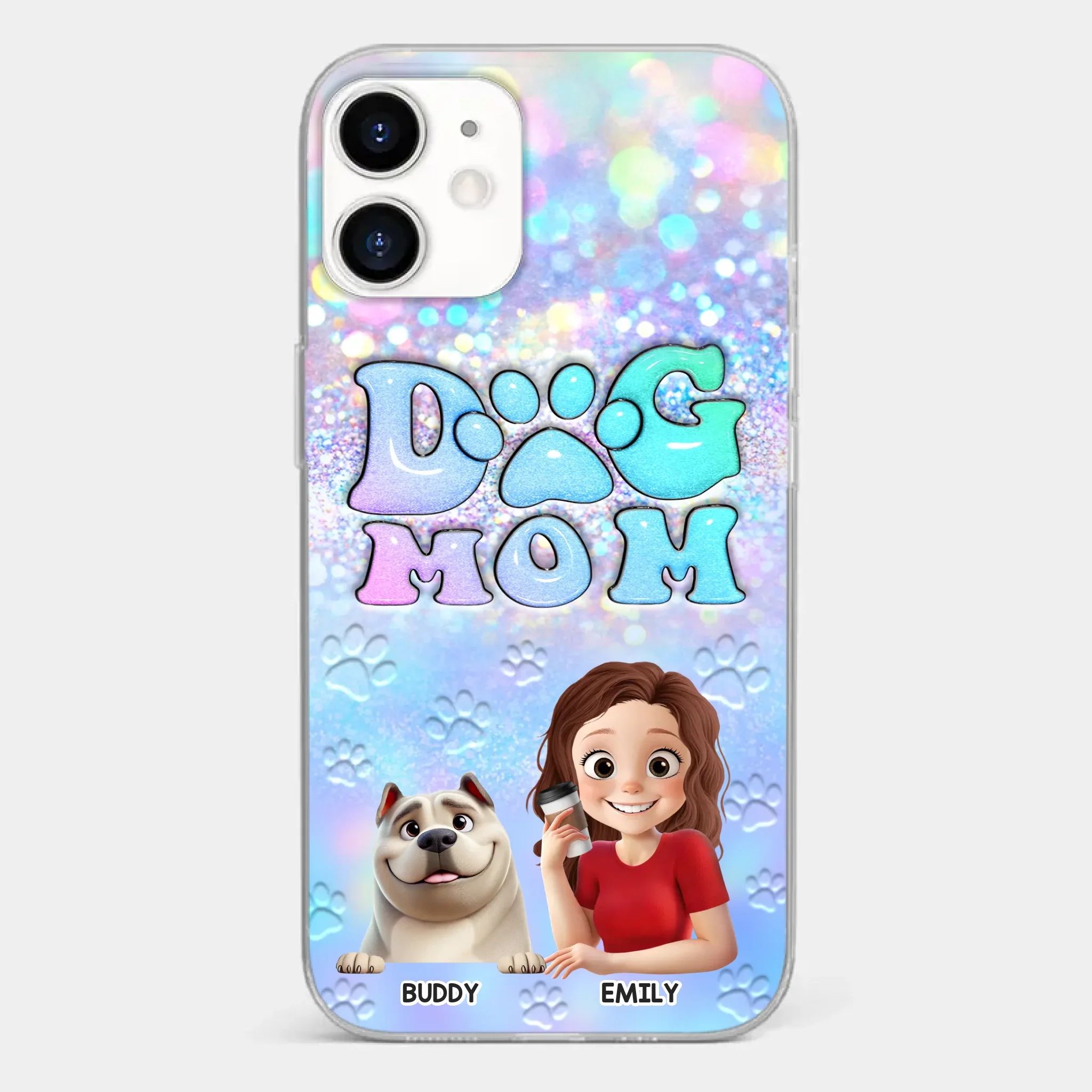 She’s The Mom, I’m The Boss - Dog Personalized Custom Clear Phone Case - Mother's Day, Gift For Pet Owners, Pet Lovers - Image 10